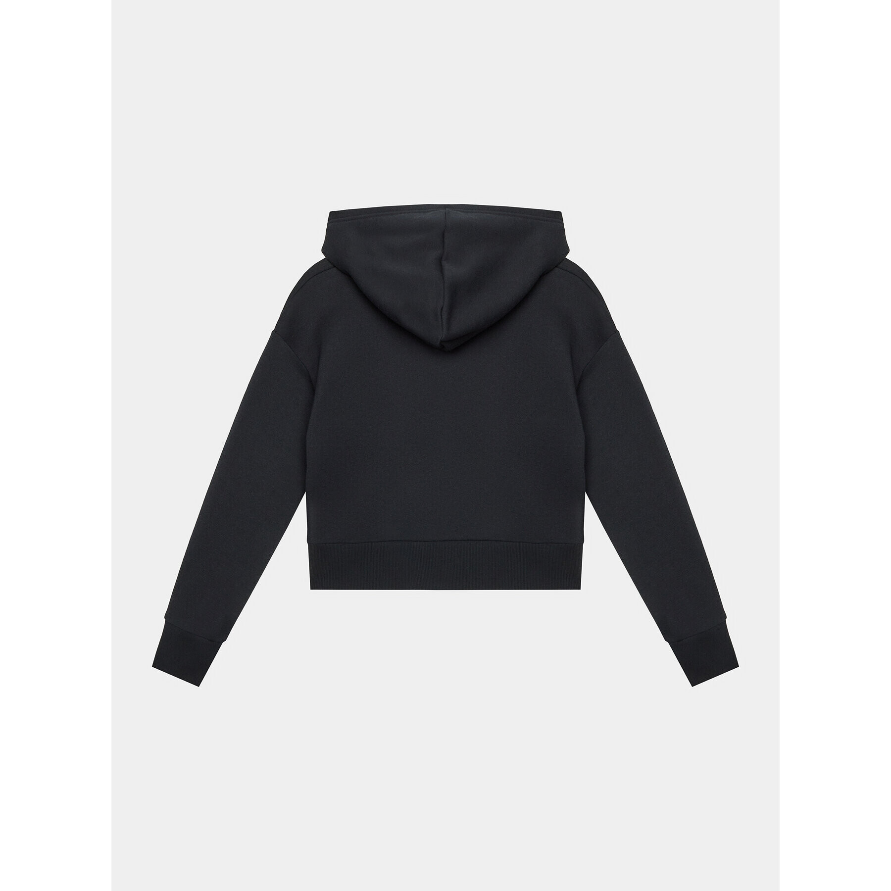 Under Armour Bluză Ua Rival Fleece Crop Hoodie 1379517 Negru Loose Fit - Pled.ro