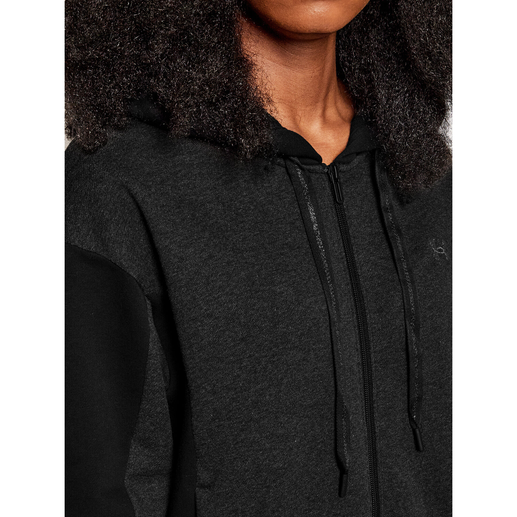 Under Armour Bluză Ua Rival Fleece Embroidered 1362419 Gri Loose Fit - Pled.ro