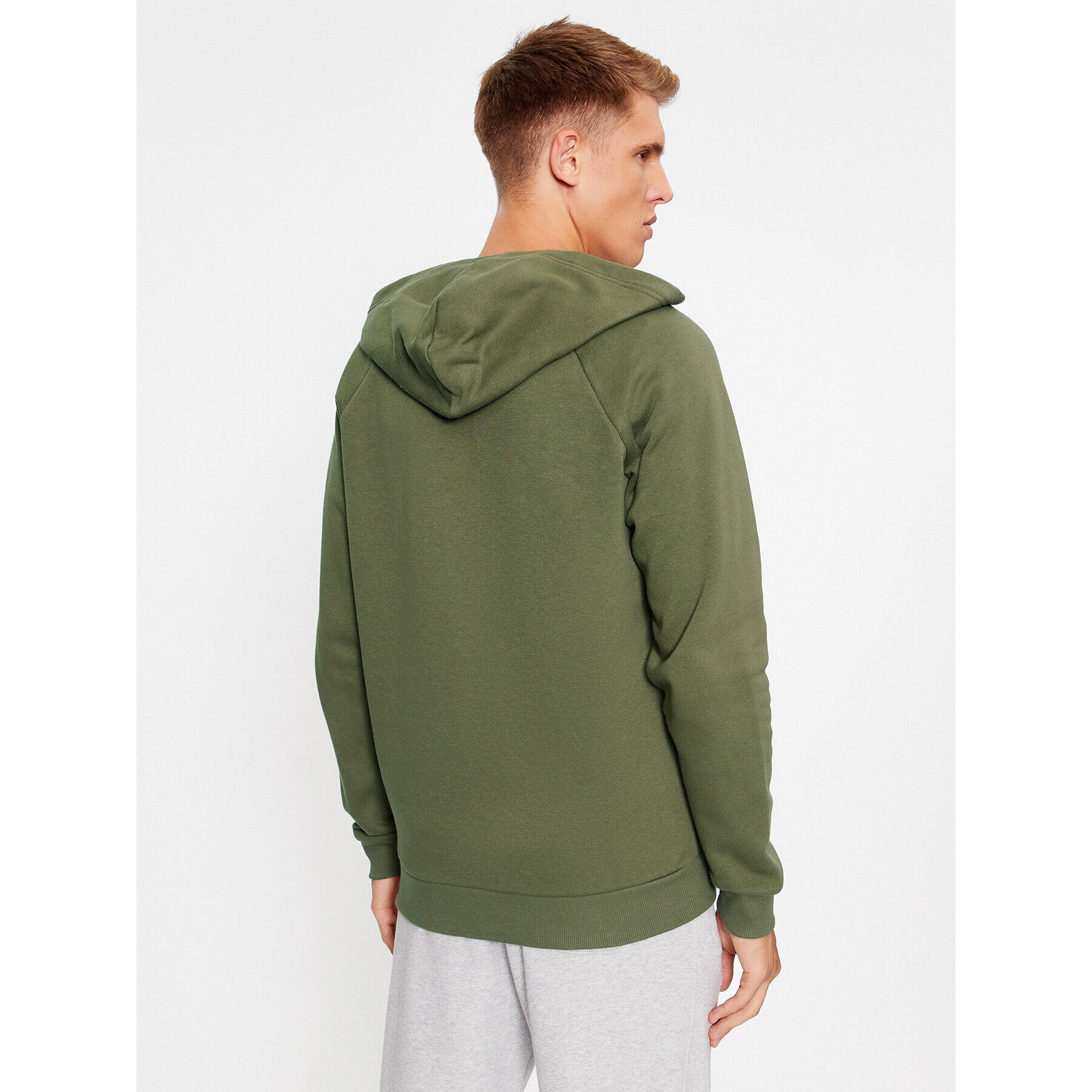 Under Armour Bluză Ua Rival Fleece Fz Hoodie 1379767 Kaki Loose Fit - Pled.ro