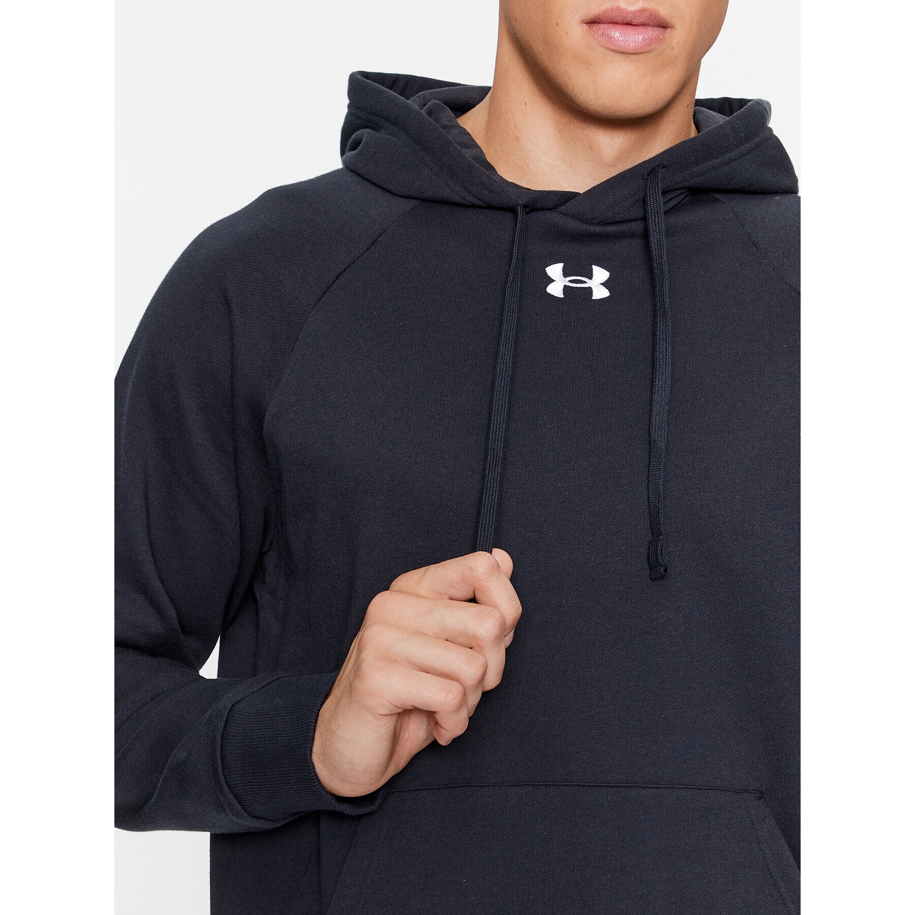 Under Armour Bluză Ua Rival Fleece Hoodie 1379757 Negru Loose Fit - Pled.ro