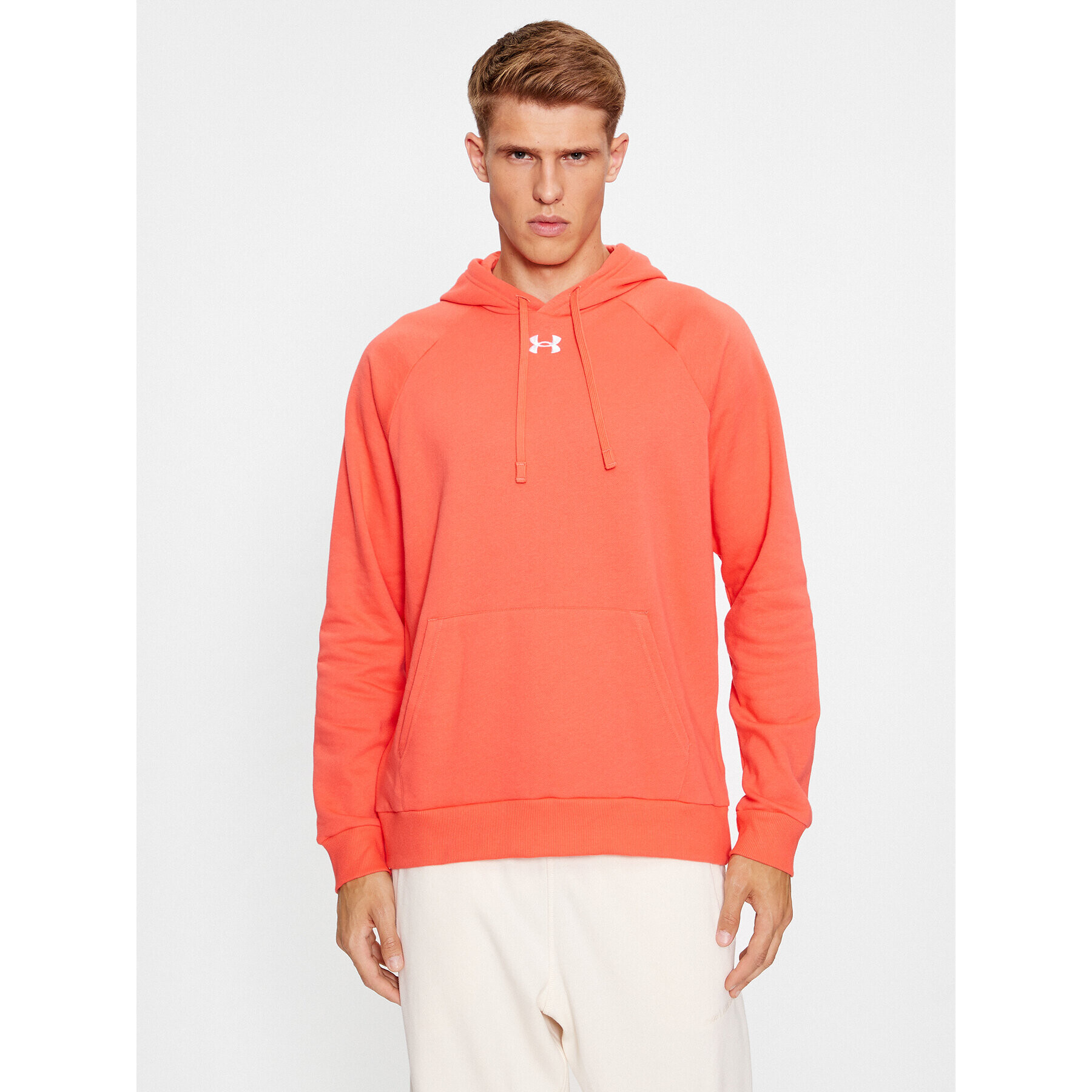 Under Armour Bluză Ua Rival Fleece Hoodie 1379757 Roșu Loose Fit - Pled.ro