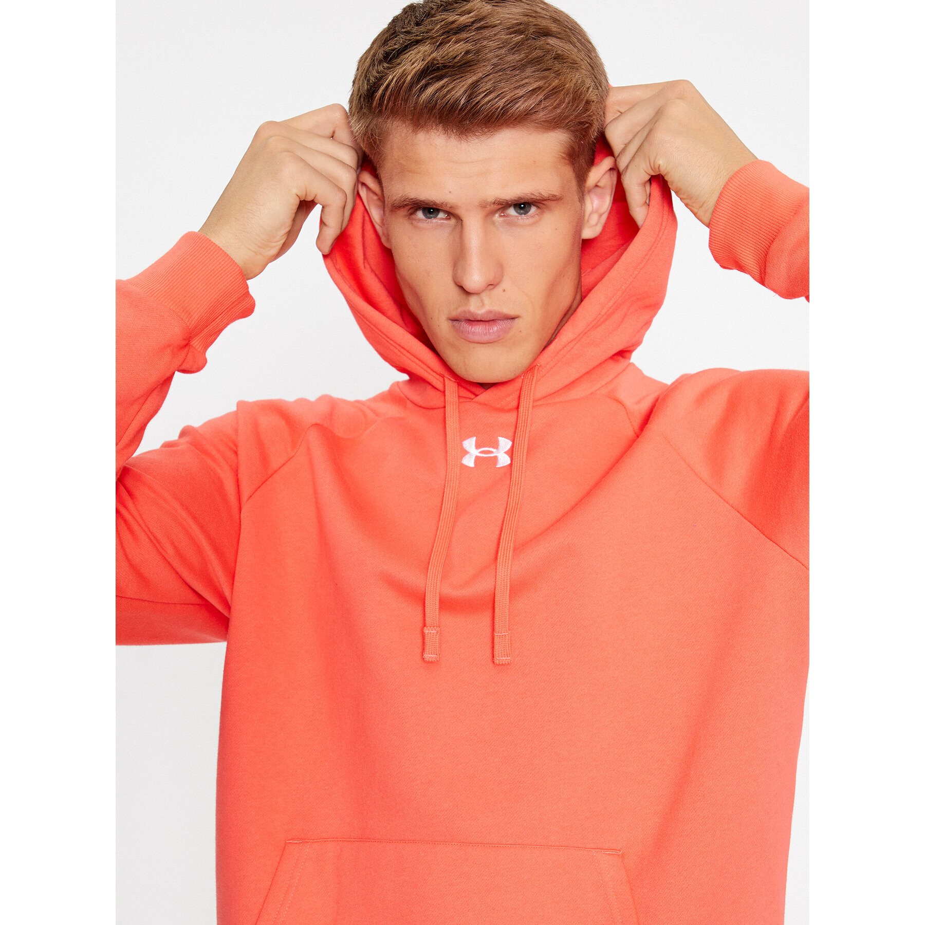 Under Armour Bluză Ua Rival Fleece Hoodie 1379757 Roșu Loose Fit - Pled.ro