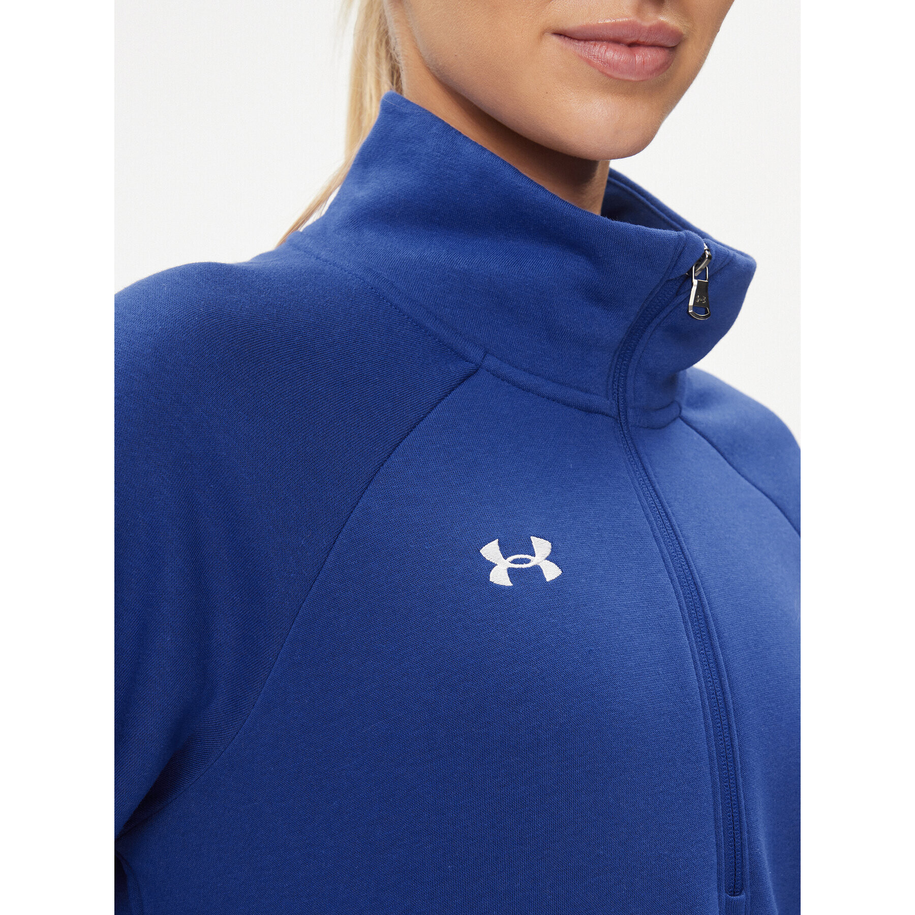 Under Armour Bluză Ua Rival Fleece Hz 1379492 Albastru Loose Fit - Pled.ro