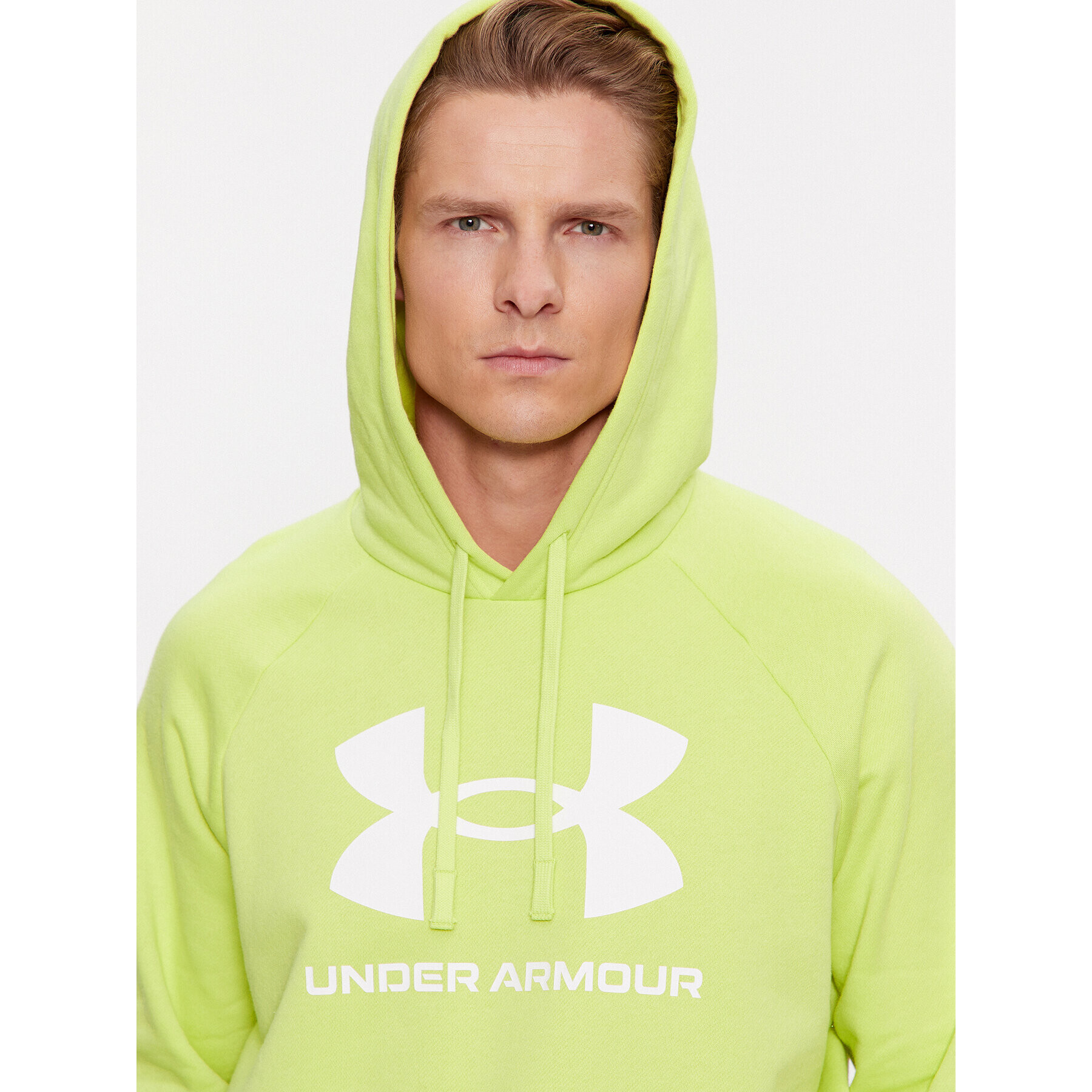 Under Armour Bluză Ua Rival Fleece Logo Hd 1379758 Galben Loose Fit - Pled.ro