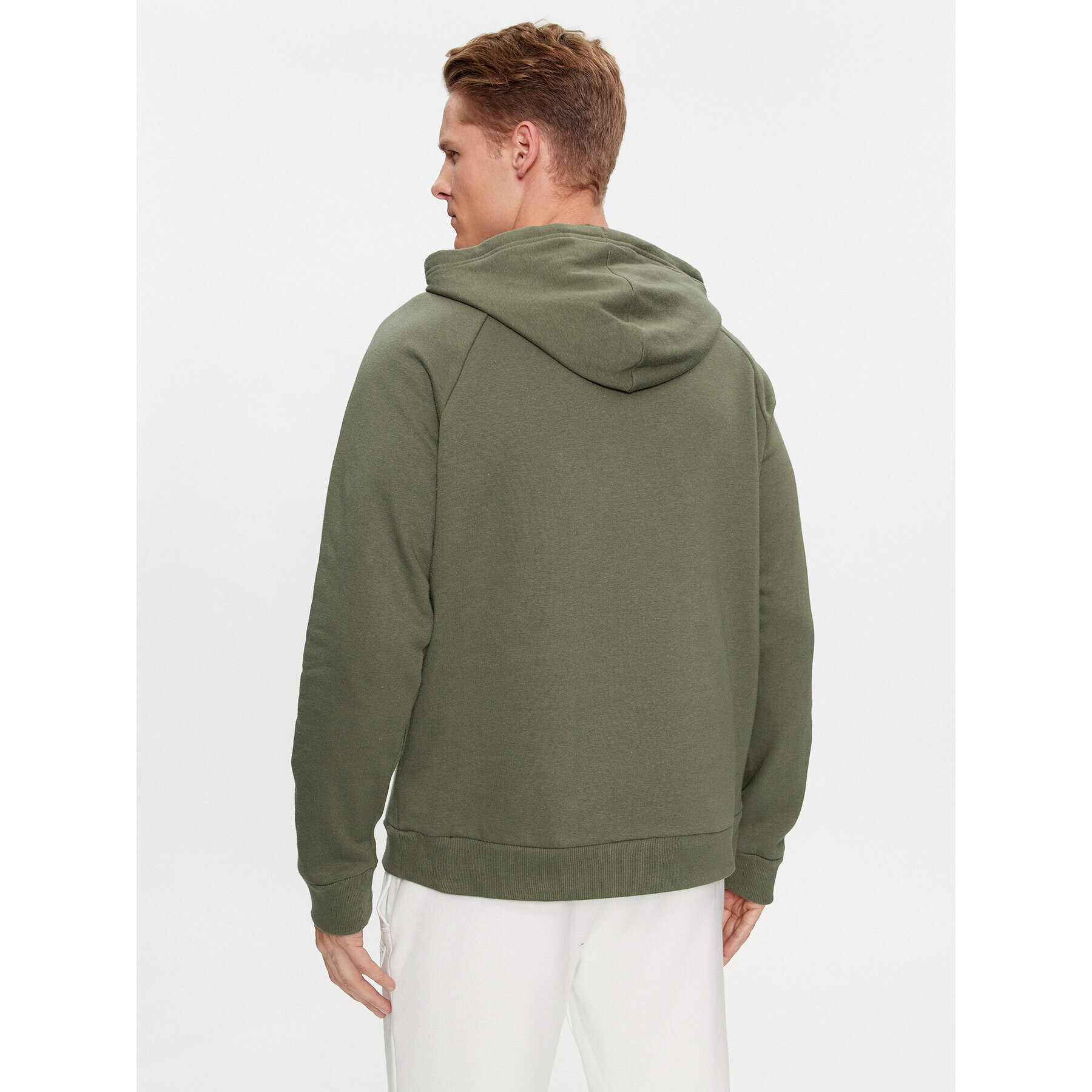 Under Armour Bluză Ua Rival Fleece Logo Hd 1379758 Kaki Loose Fit - Pled.ro