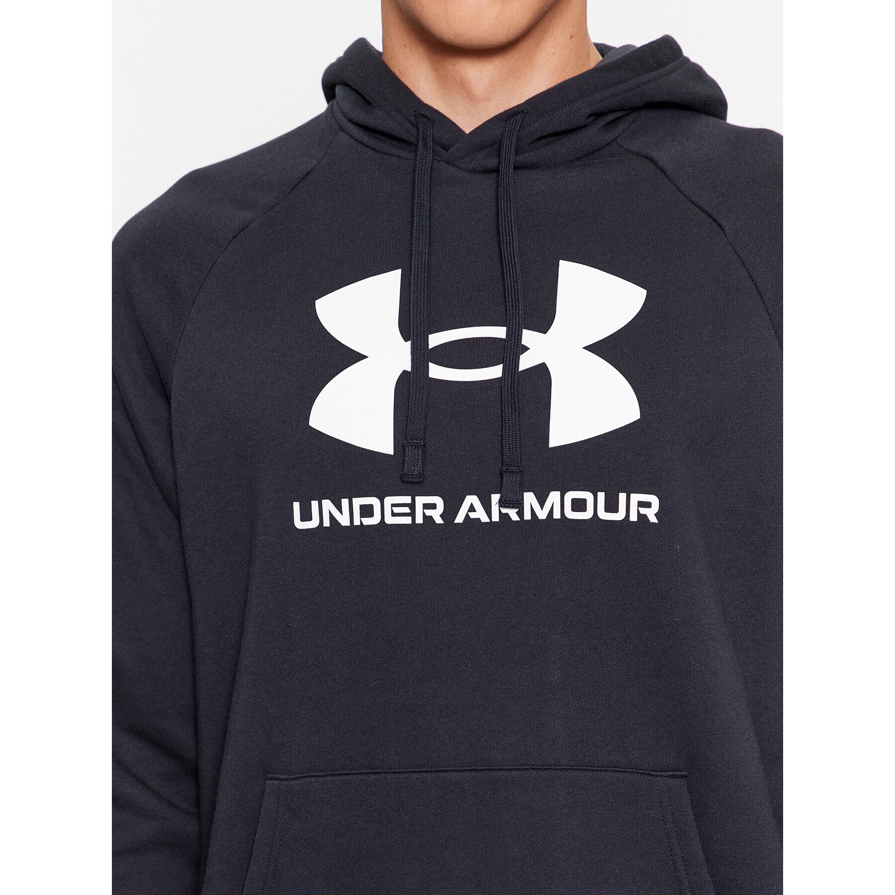 Under Armour Bluză Ua Rival Fleece Logo Hd 1379758 Negru Loose Fit - Pled.ro