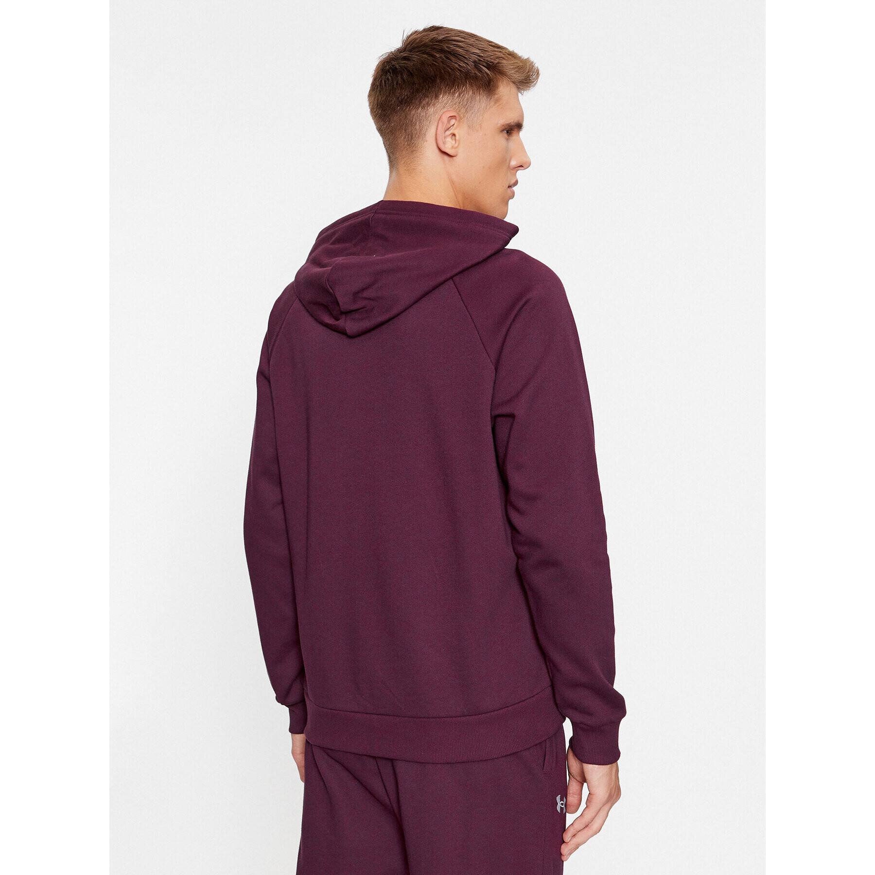 Under Armour Bluză Ua Rival Fleece Logo Hd 1379758 Vișiniu Loose Fit - Pled.ro