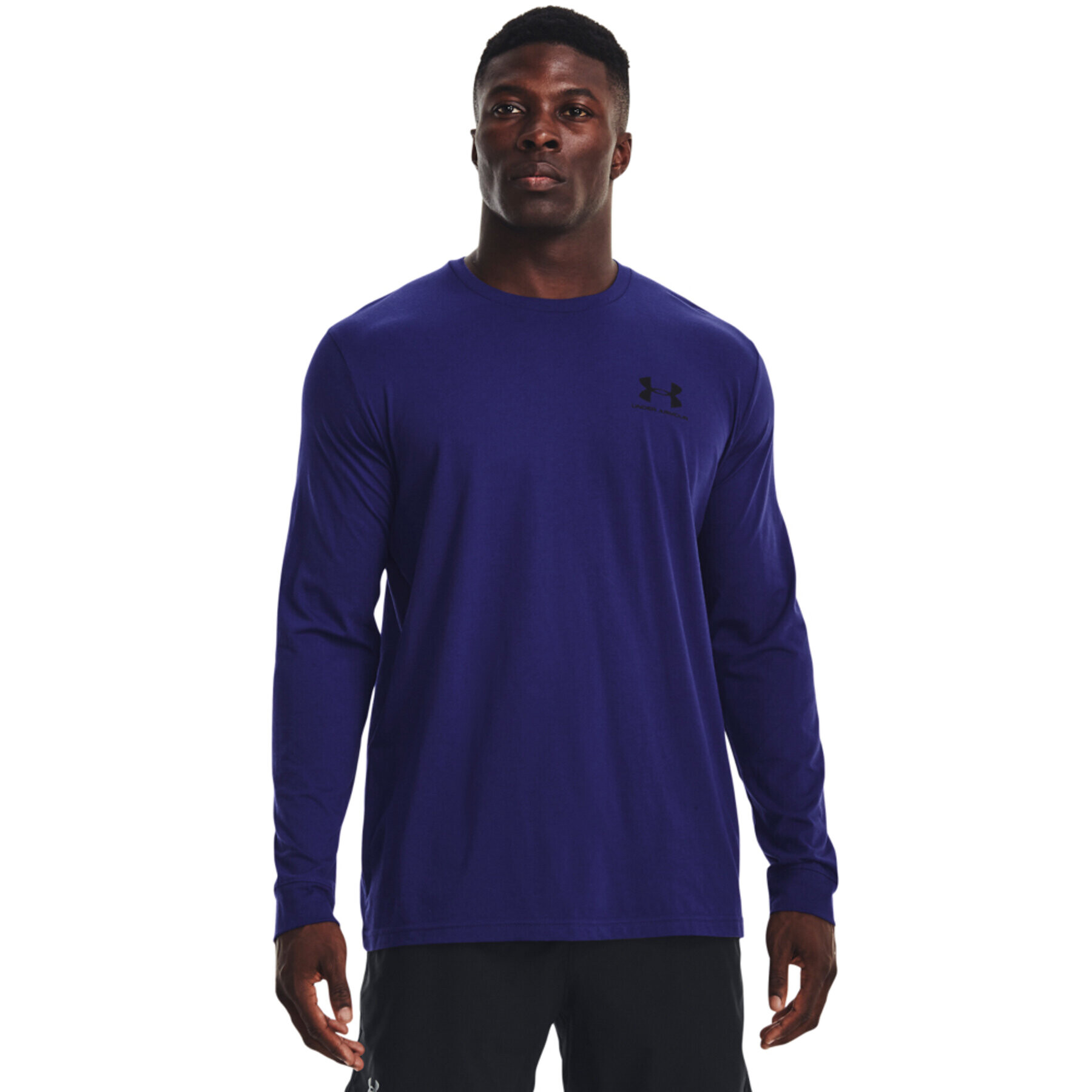 Under Armour Bluză UA SPORTSTYLE LEFT CHEST LS 1329585 Bleumarin Regular Fit - Pled.ro