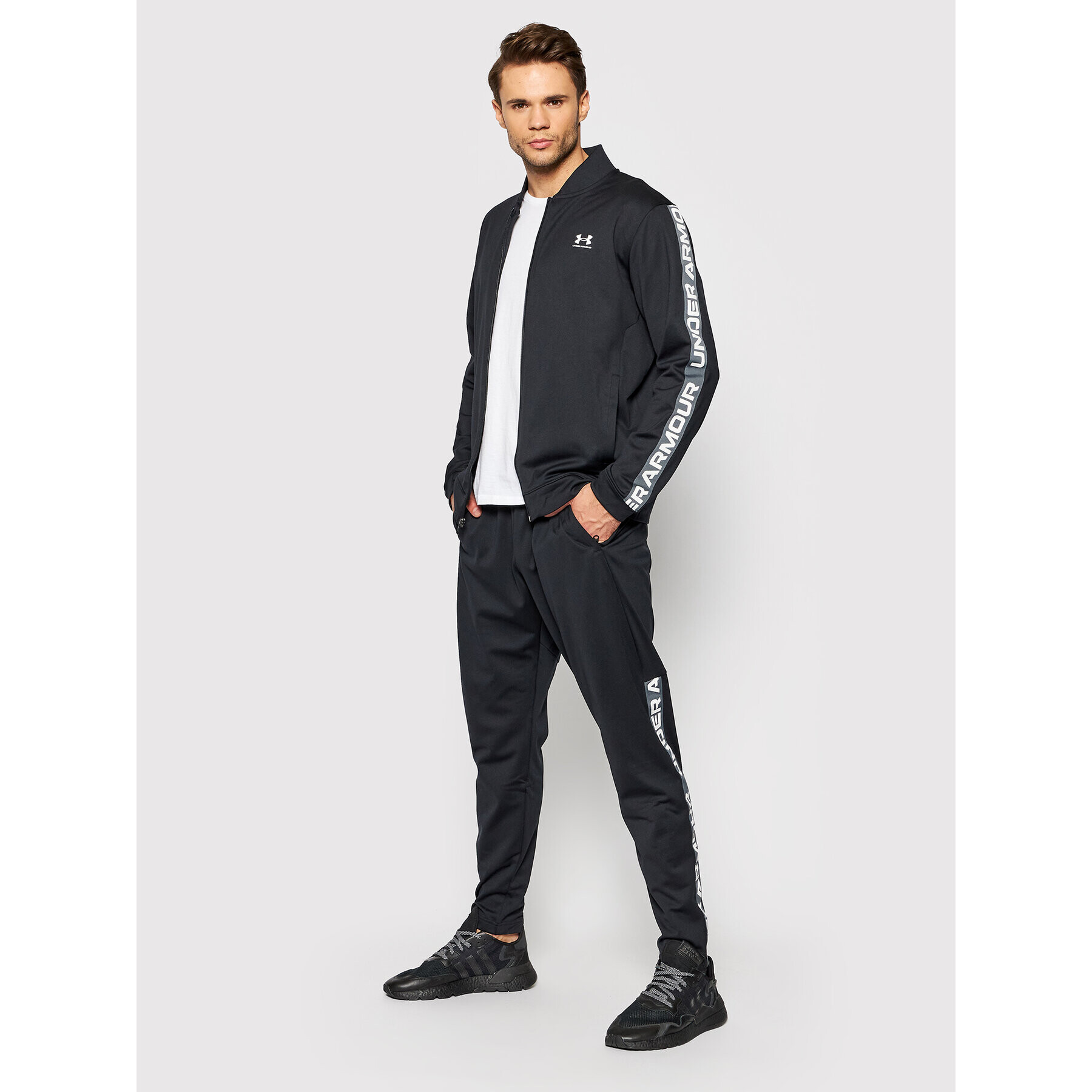 Under Armour Bluză Ua Tricot Fashion 1366208 Negru Relaxed Fit - Pled.ro