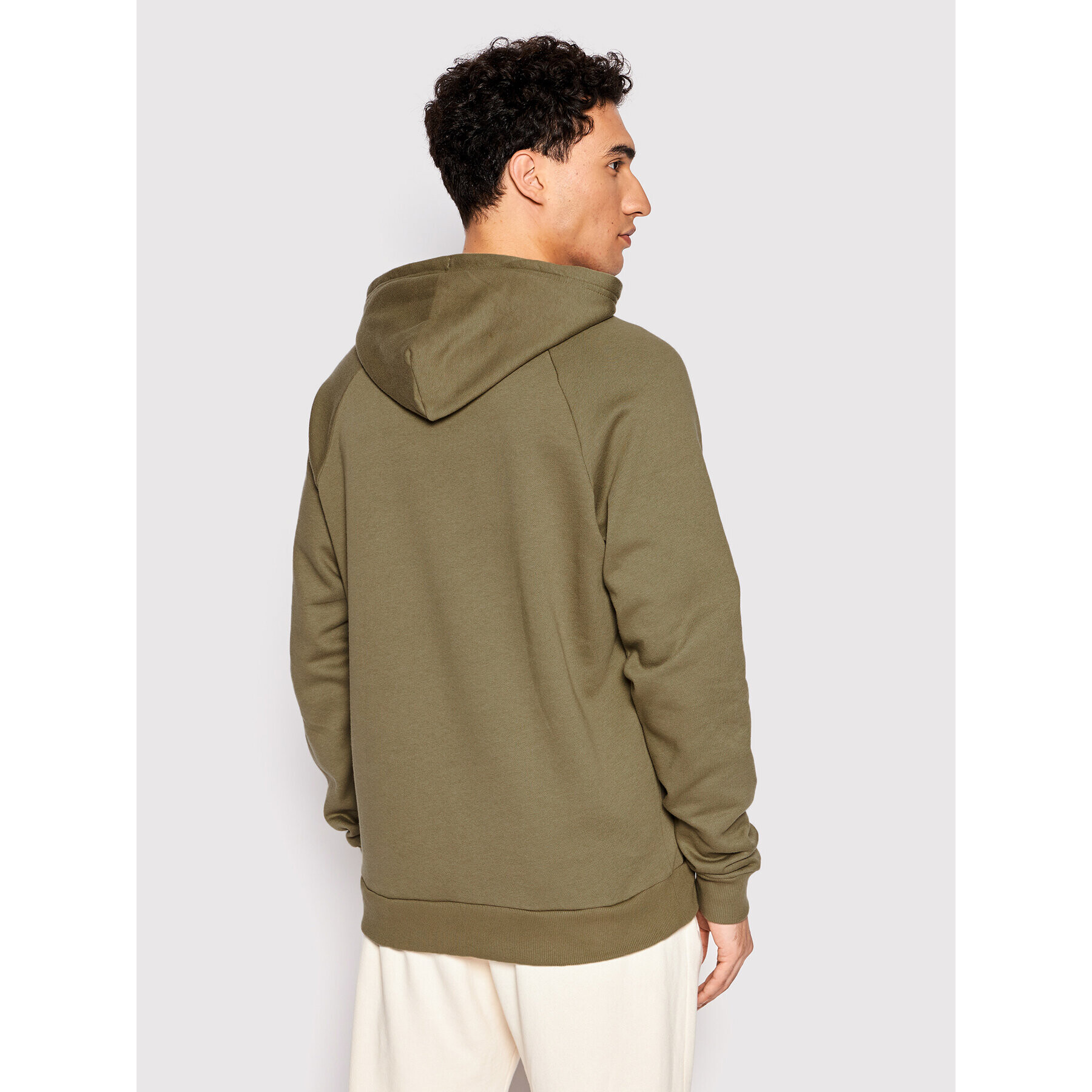 Under Armour Bluză Ua Rival Fleece Big Logo 1357093 Verde Loose Fit - Pled.ro