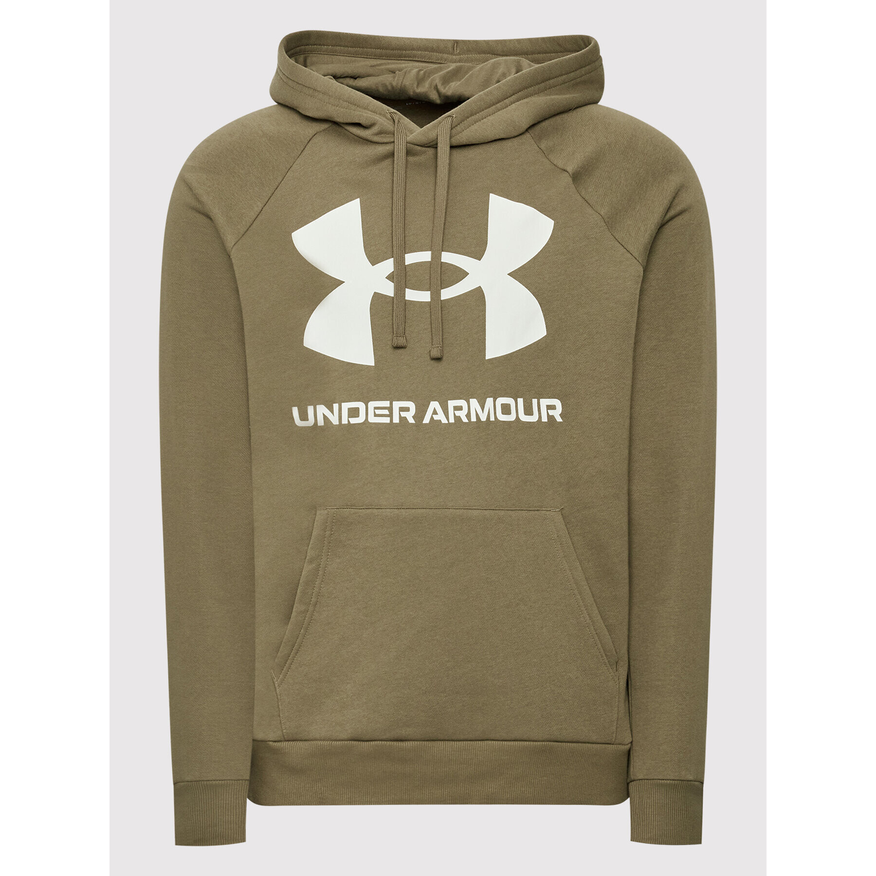 Under Armour Bluză Ua Rival Fleece Big Logo 1357093 Verde Loose Fit - Pled.ro