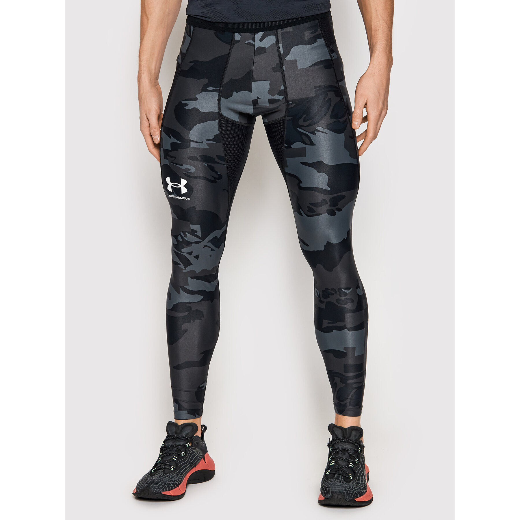 Under Armour Colanți Iso-Chill Printed 1361585 Negru Compression Fit - Pled.ro