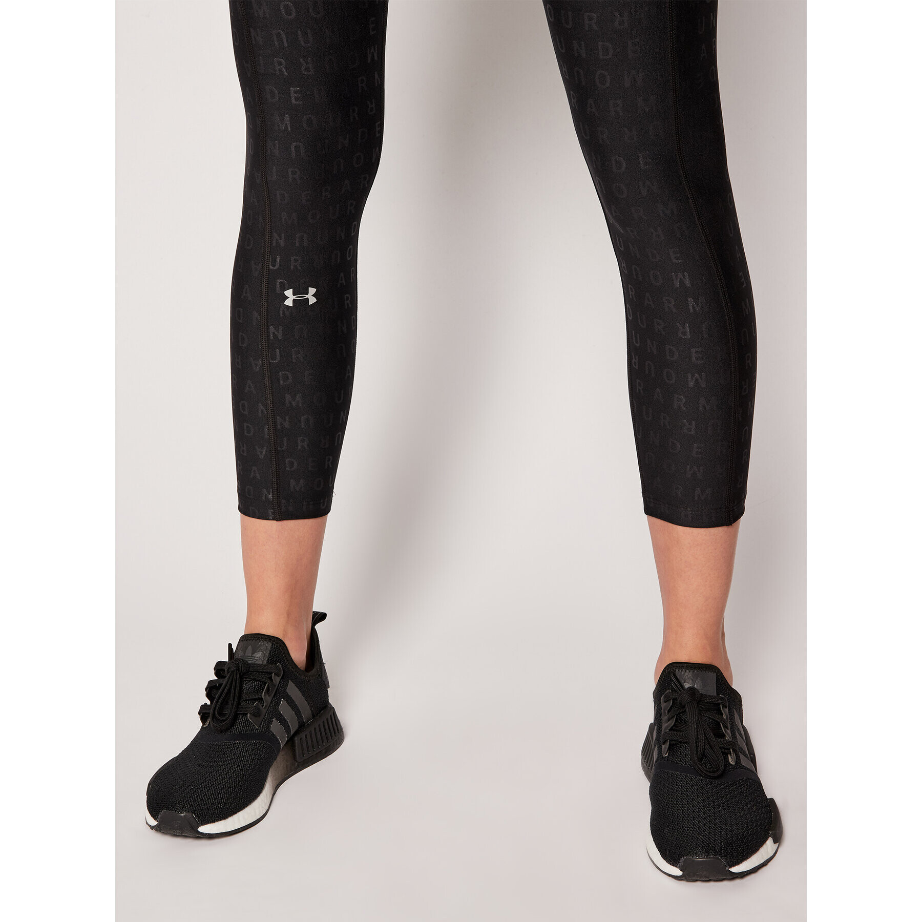 Under Armour Colanți Printed Ankle 1353296 Negru Slim Fit - Pled.ro