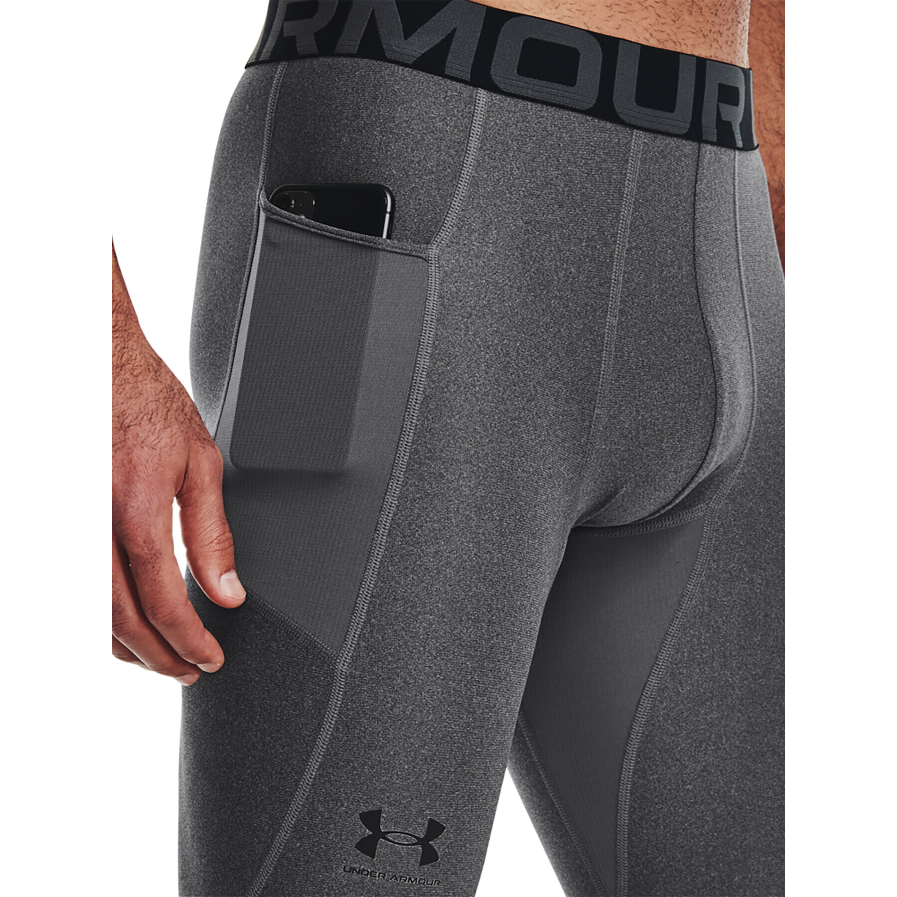 Under Armour Colanți UA HG Armour Leggings 1361586 Gri Regular Fit - Pled.ro