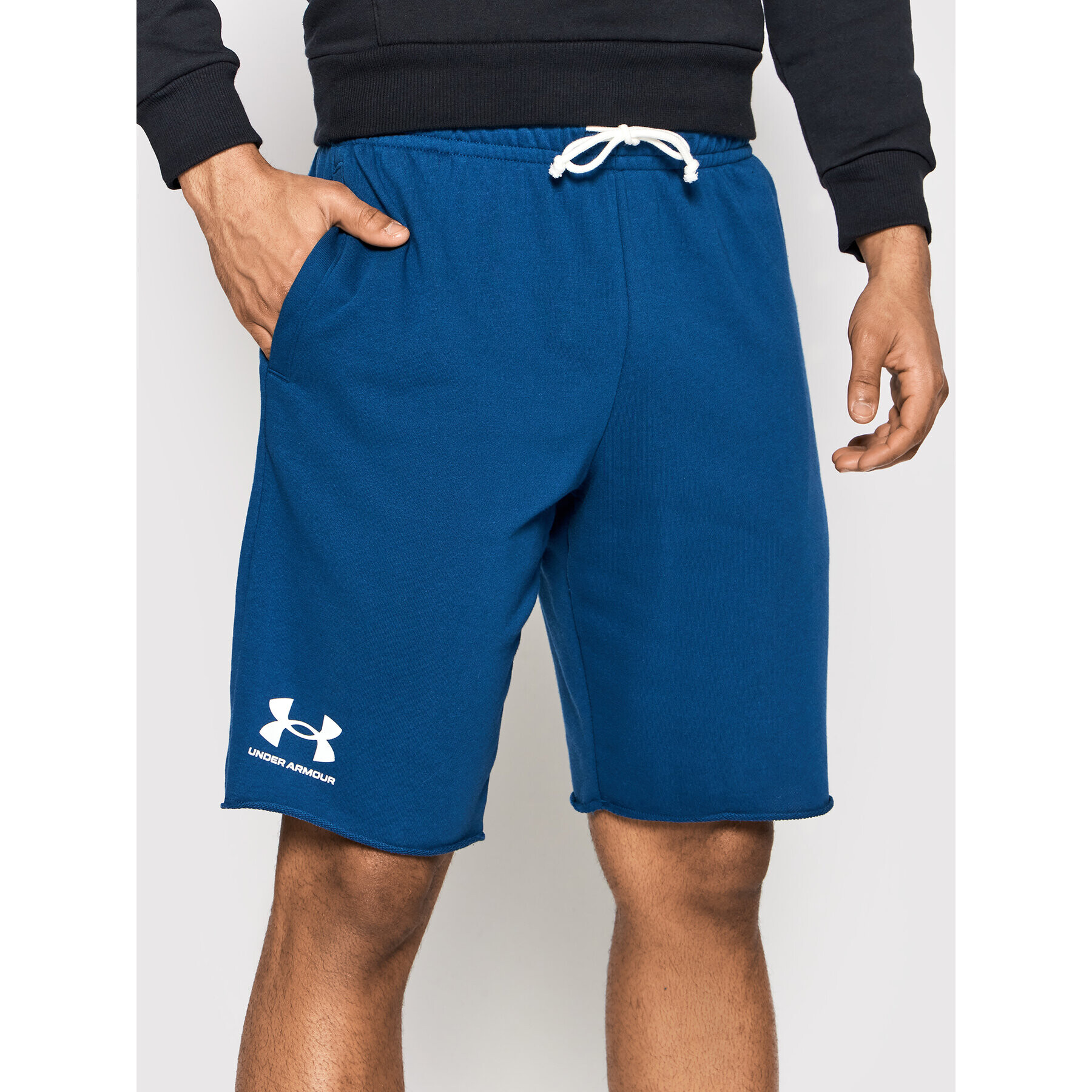 Under Armour Pantaloni scurți sport Ua Rival Terry 1361631 Albastru Regular Fit - Pled.ro