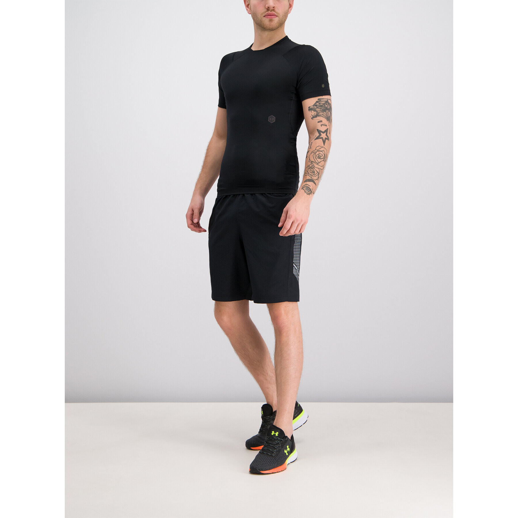 Under Armour Pantaloni scurți sport UA Woven Graphic 1309651 Negru Regular Fit - Pled.ro