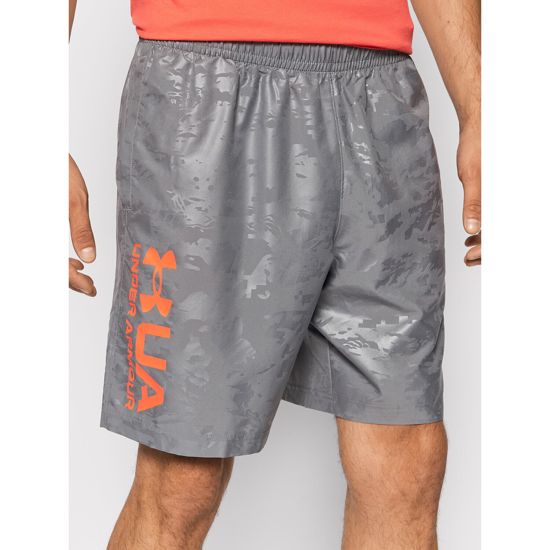 Under Armour Pantaloni scurți sport Woven Emboss 1361432 Gri Loose Fit - Pled.ro