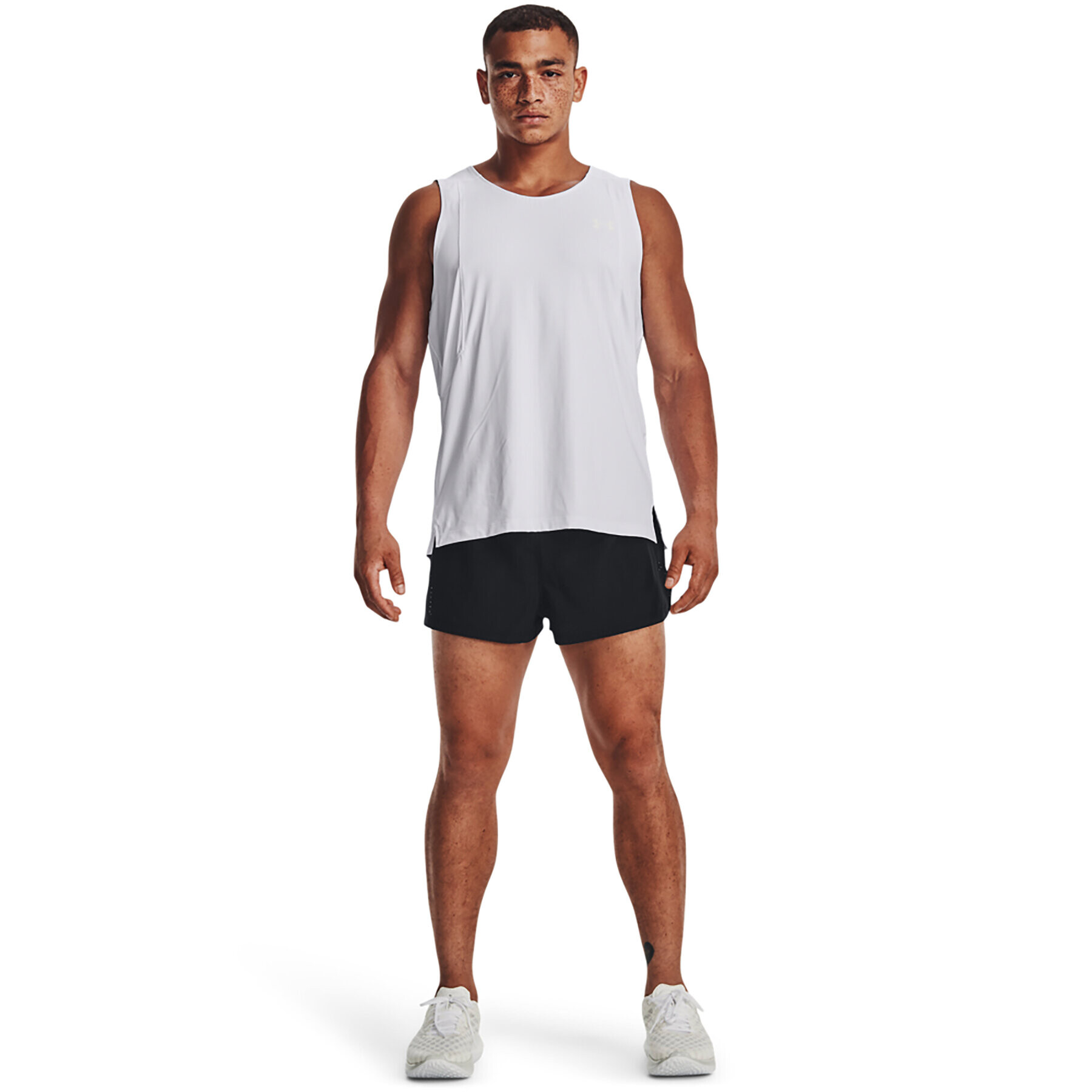 Under Armour Pantaloni scurți sport UA LAUNCH SPLIT PERF SHORT 1377813 Negru Regular Fit - Pled.ro