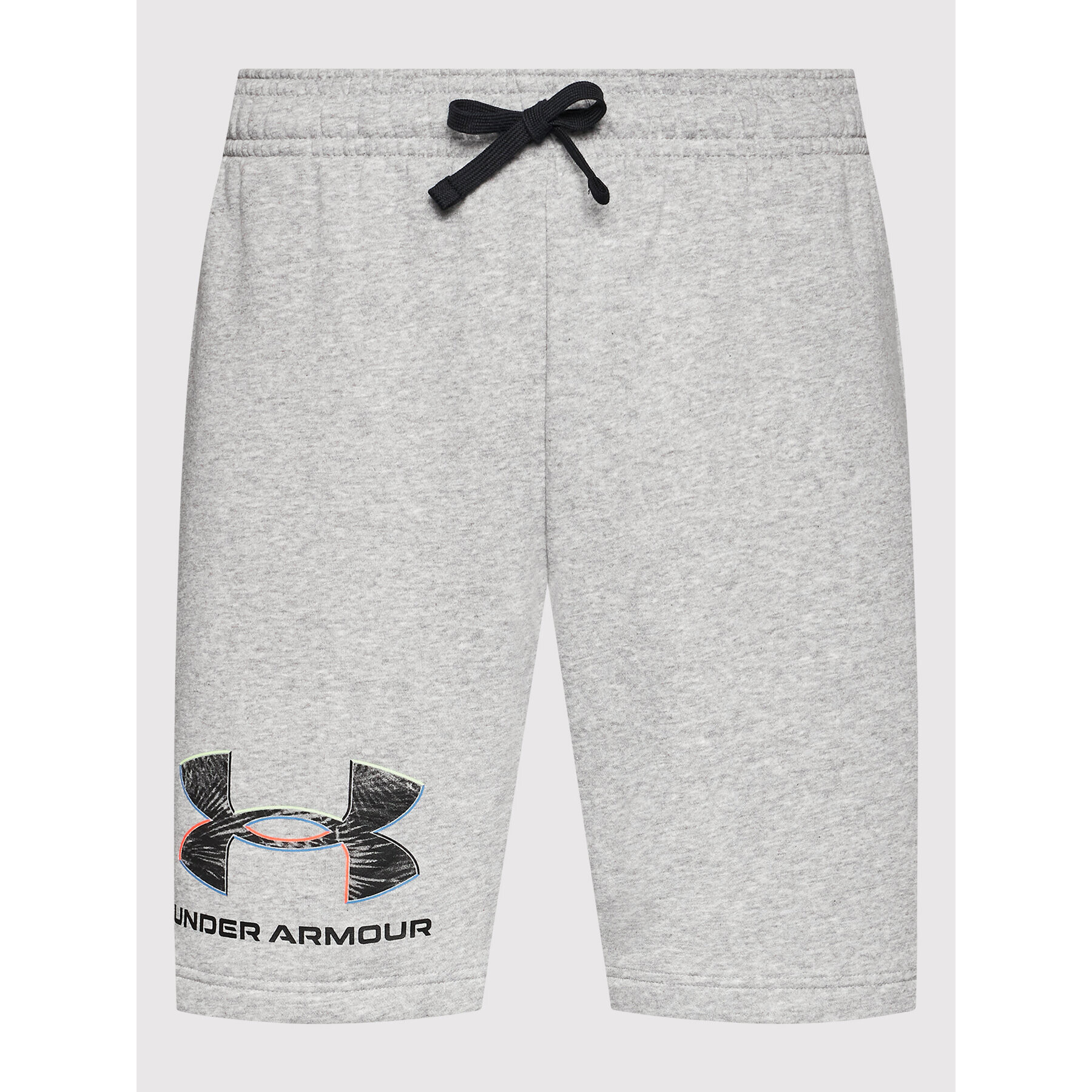 Under Armour Pantaloni scurți sport Ua Rival Fleece Graphic 1370350 Gri Loose Fit - Pled.ro