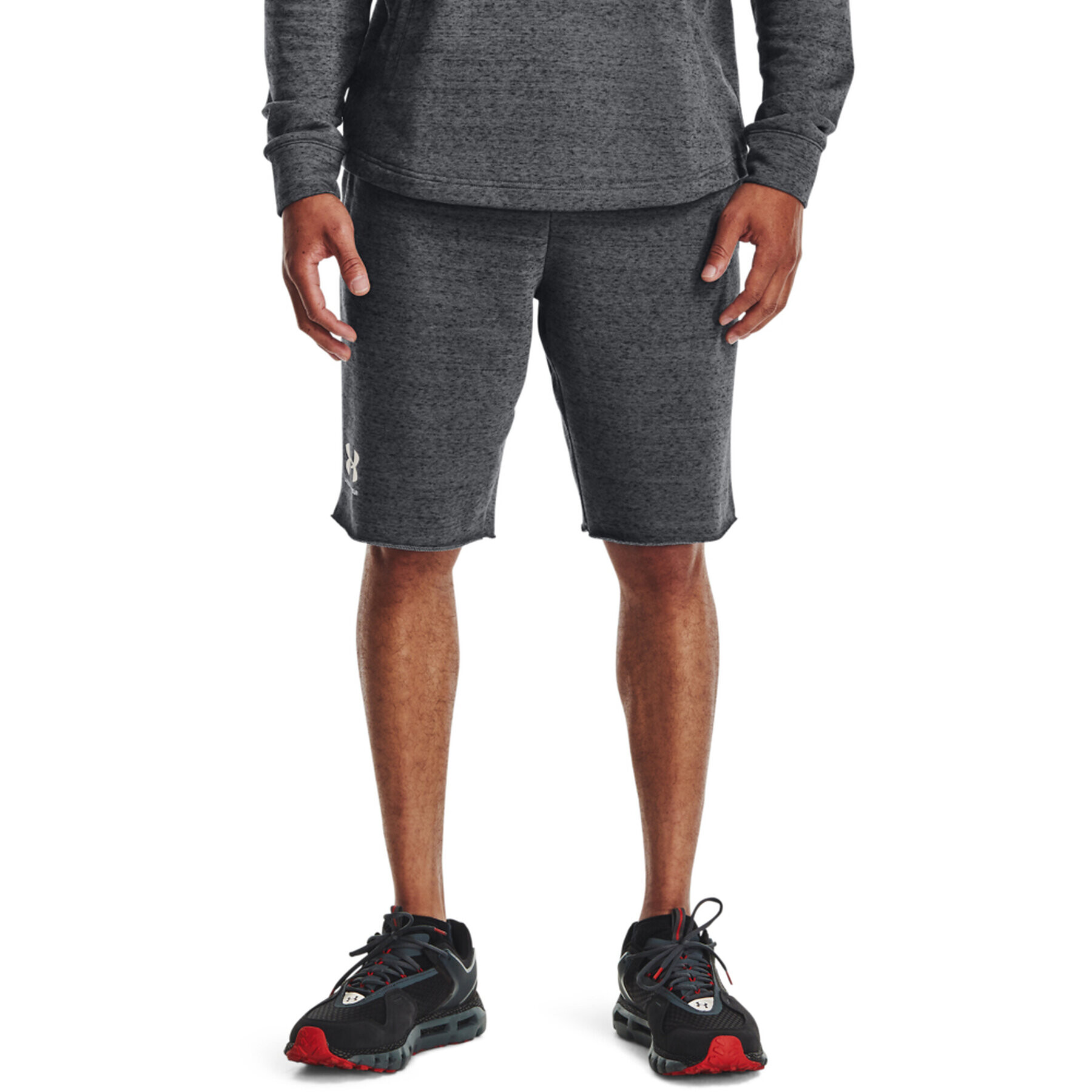 Under Armour Pantaloni scurți sport Ua Rival Terry 1361631 Gri Regular Fit - Pled.ro