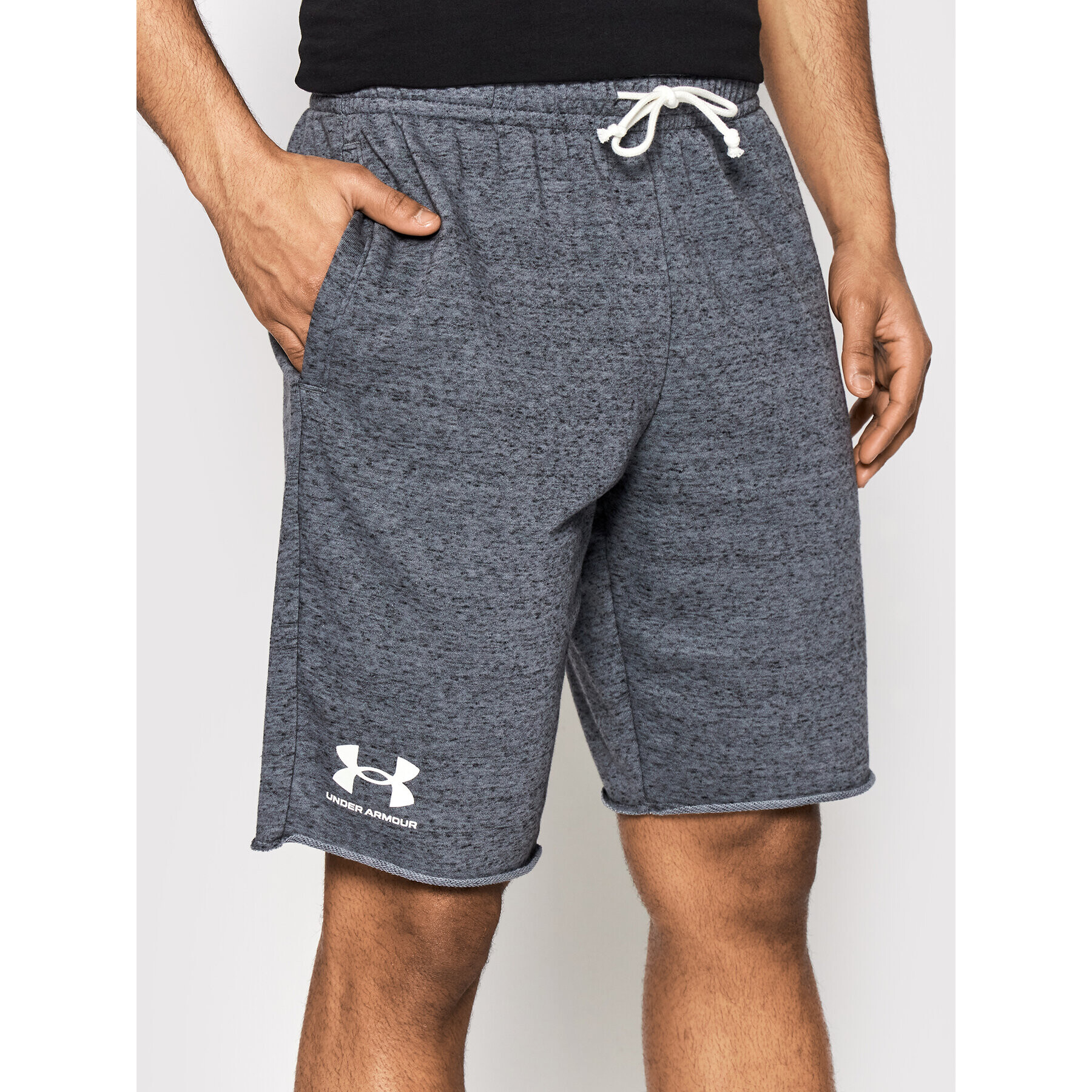 Under Armour Pantaloni scurți sport Ua Rival Terry 1361631 Gri Regular Fit - Pled.ro