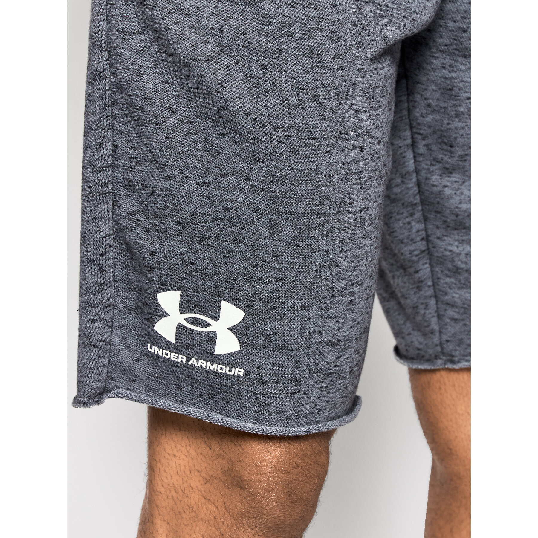 Under Armour Pantaloni scurți sport Ua Rival Terry 1361631 Gri Regular Fit - Pled.ro