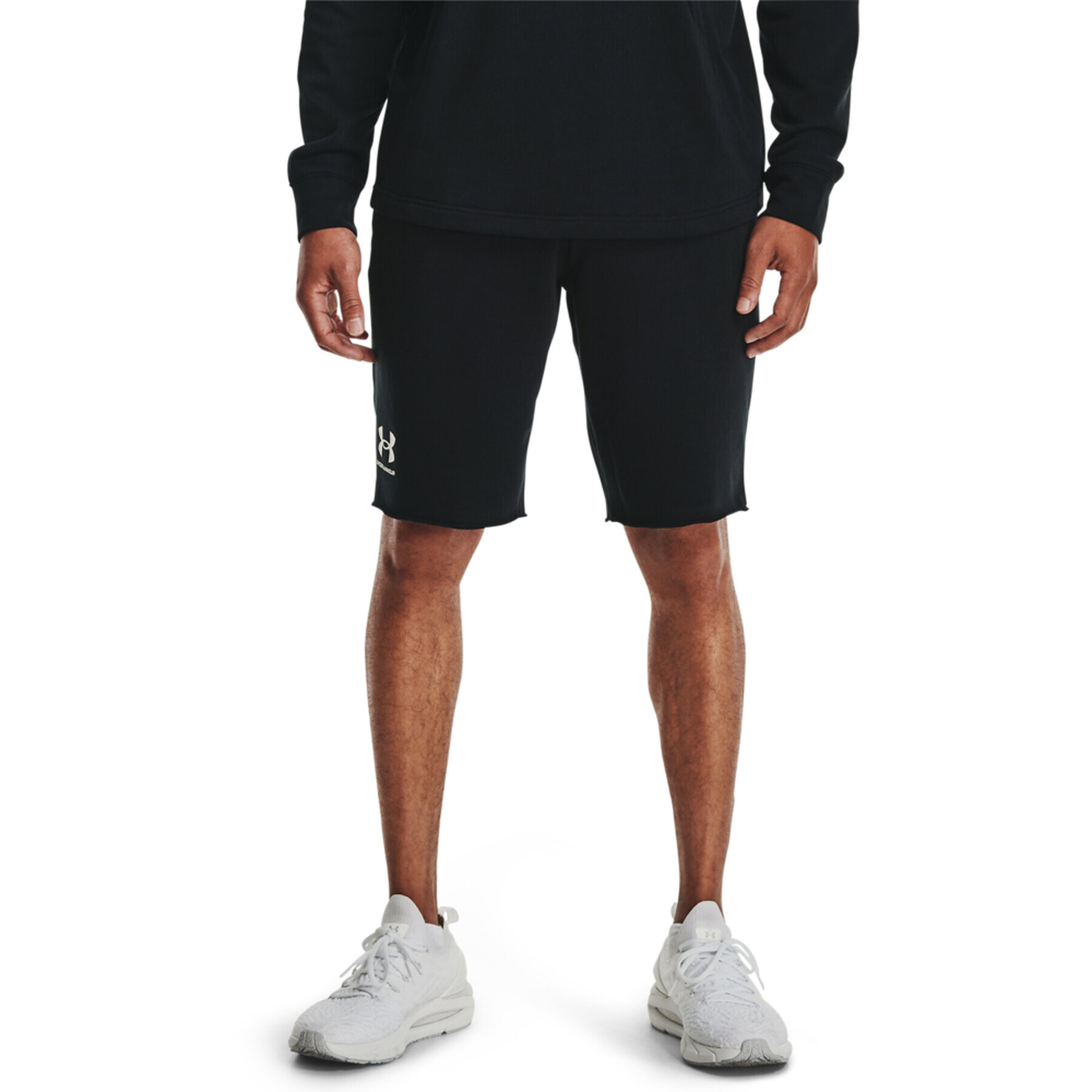 Under Armour Pantaloni scurți sport Ua Rival Terry 1361631 Negru Regular Fit - Pled.ro