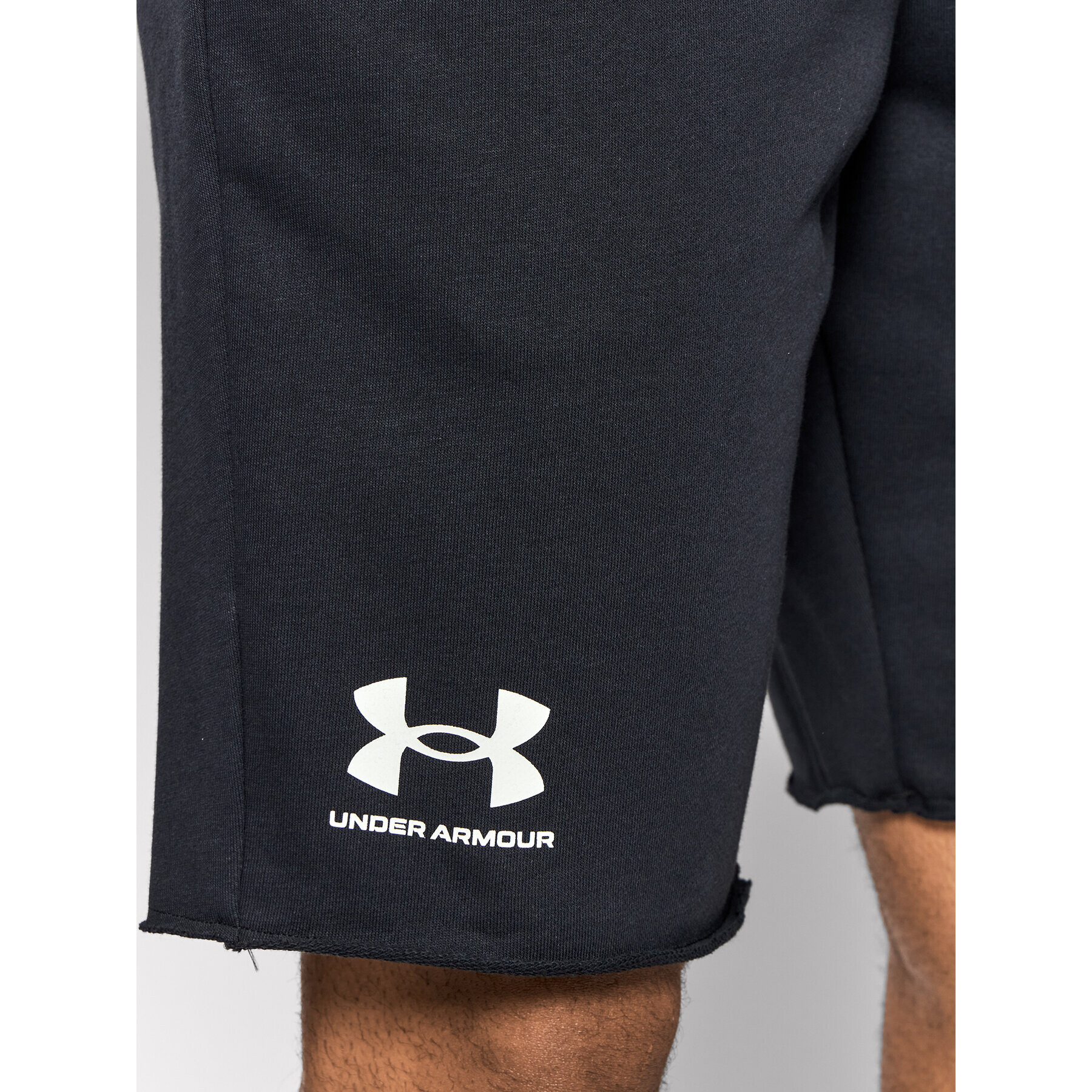 Under Armour Pantaloni scurți sport Ua Rival Terry 1361631 Negru Regular Fit - Pled.ro