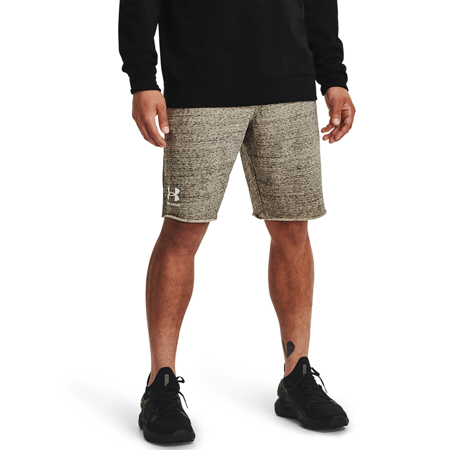 Under Armour Pantaloni scurți sport UA RIVAL TERRY SHORT 1361631 Bej Regular Fit - Pled.ro