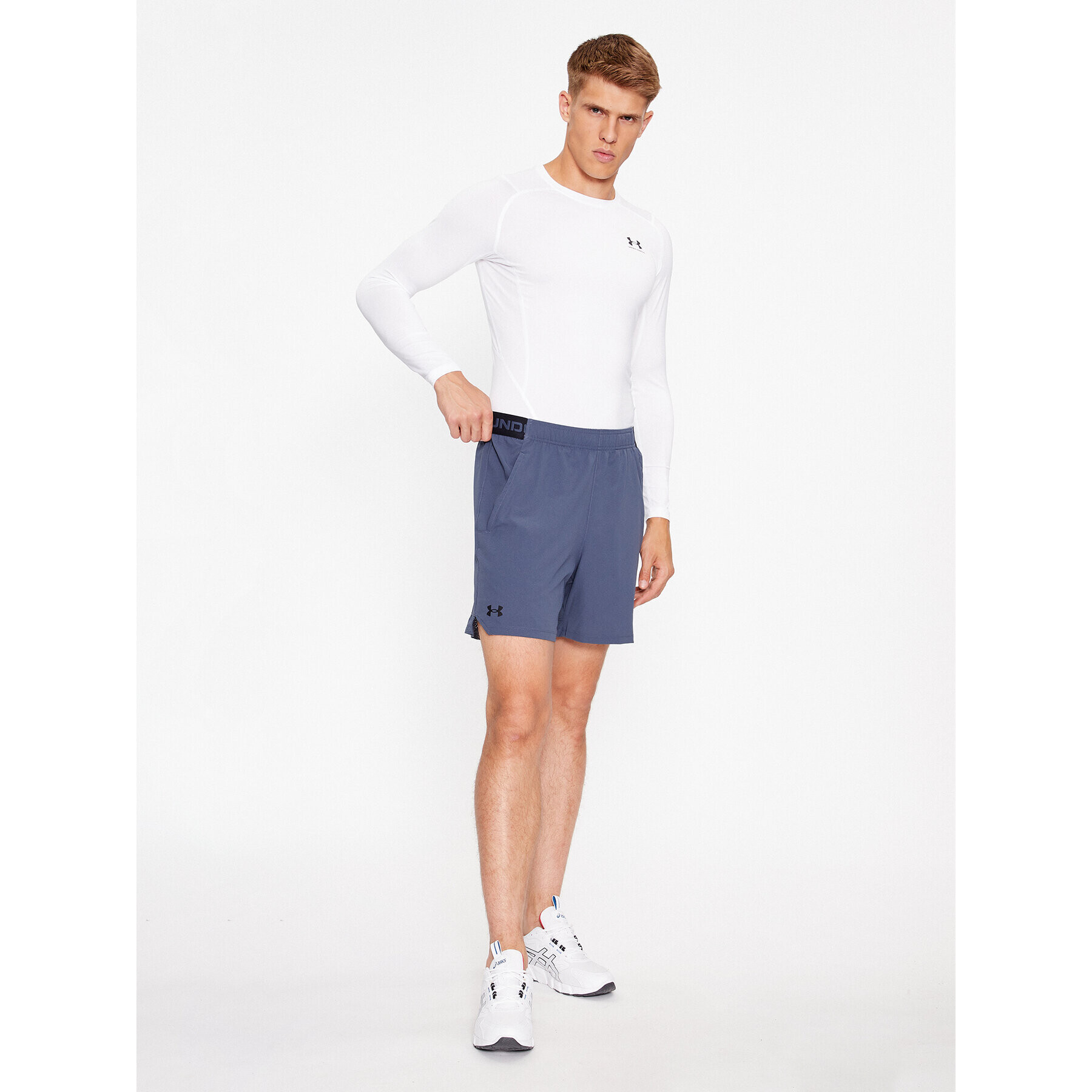 Under Armour Pantaloni scurți sport Ua Vanish Woven 6In Shorts 1373718 Gri Fitted Fit - Pled.ro