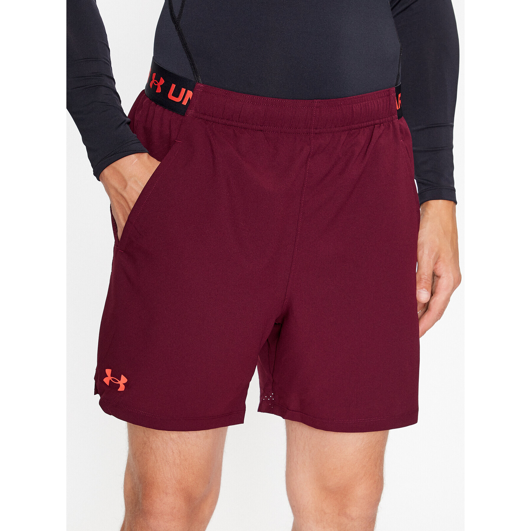 Under Armour Pantaloni scurți sport Ua Vanish Woven 6In Shorts 1373718 Vișiniu Fitted Fit - Pled.ro