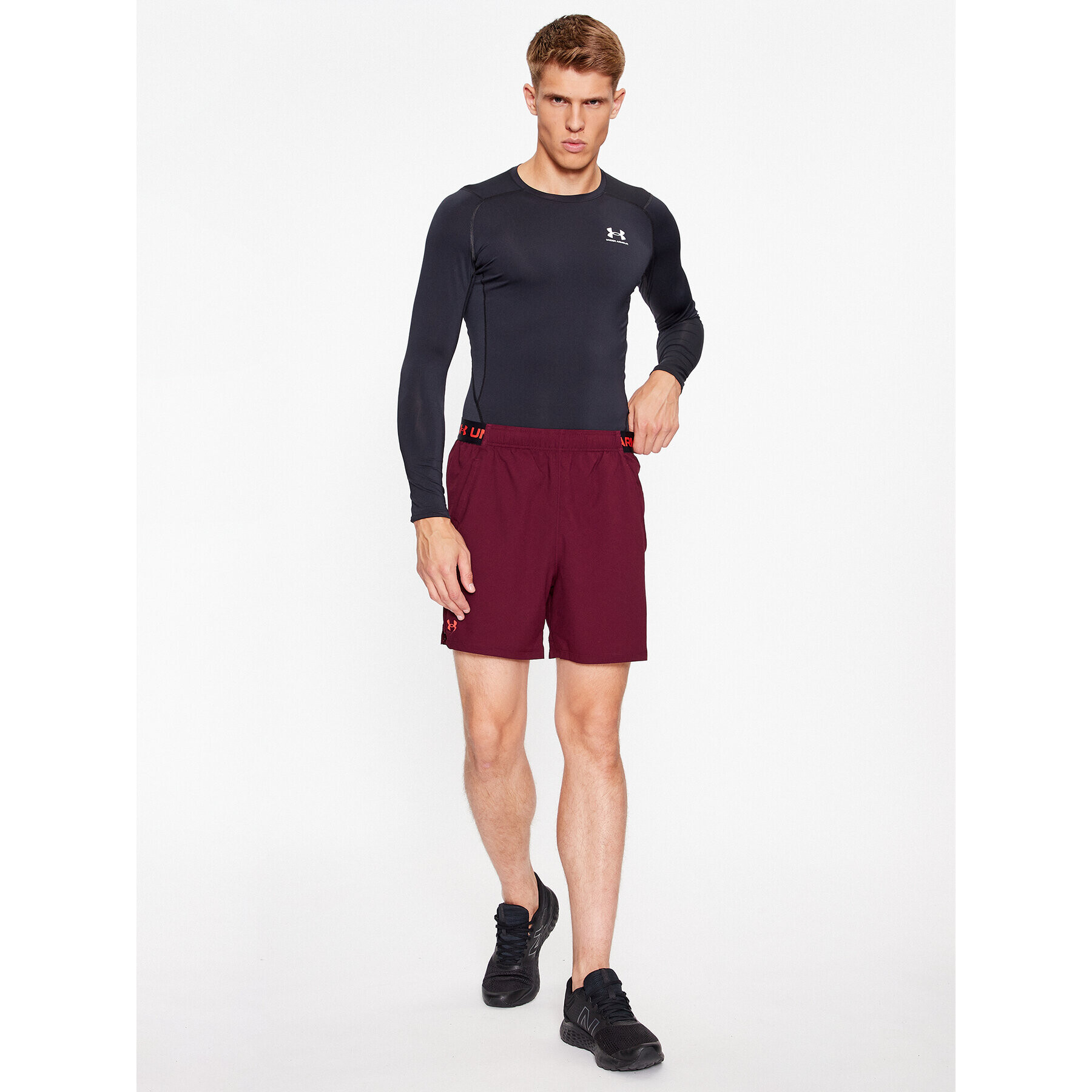 Under Armour Pantaloni scurți sport Ua Vanish Woven 6In Shorts 1373718 Vișiniu Fitted Fit - Pled.ro