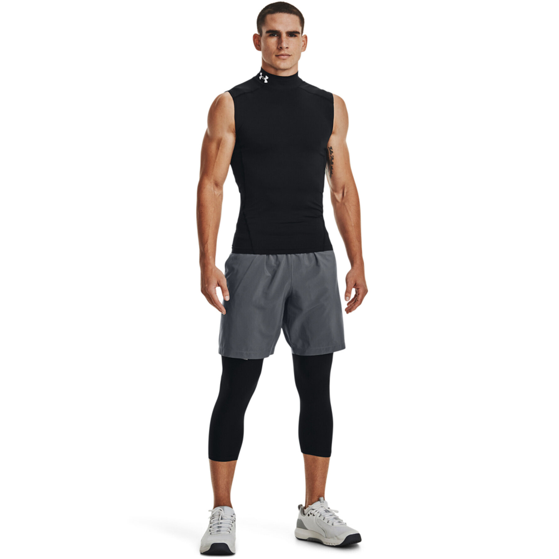 Under Armour Pantaloni scurți sport UA Woven Graphic Shorts 1370388 Gri Regular Fit - Pled.ro