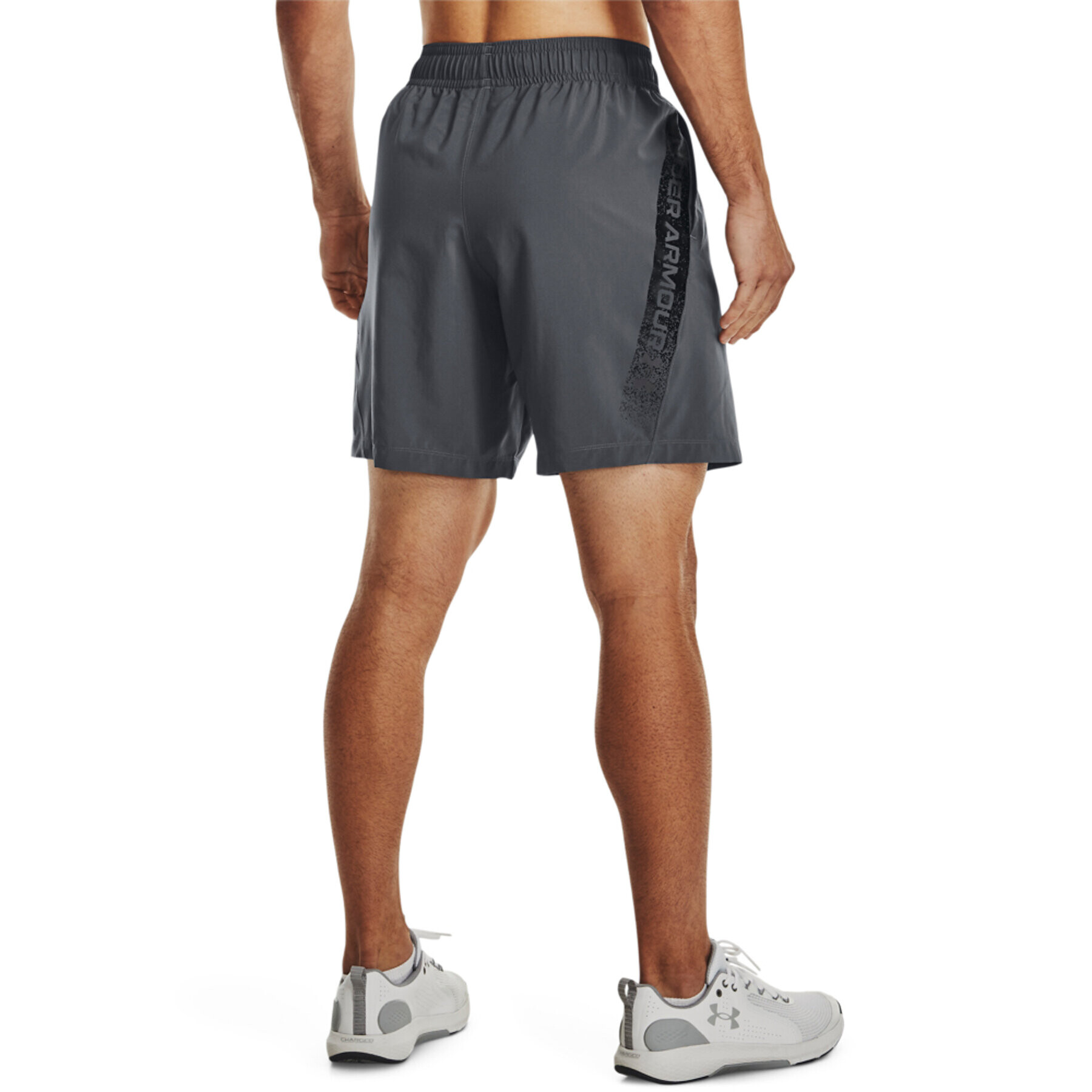 Under Armour Pantaloni scurți sport UA Woven Graphic Shorts 1370388 Gri Regular Fit - Pled.ro