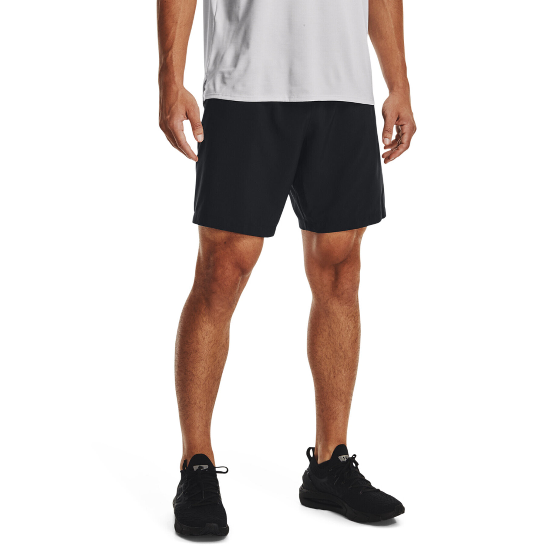 Under Armour Pantaloni scurți sport UA Woven Graphic Shorts 1370388 Negru Regular Fit - Pled.ro