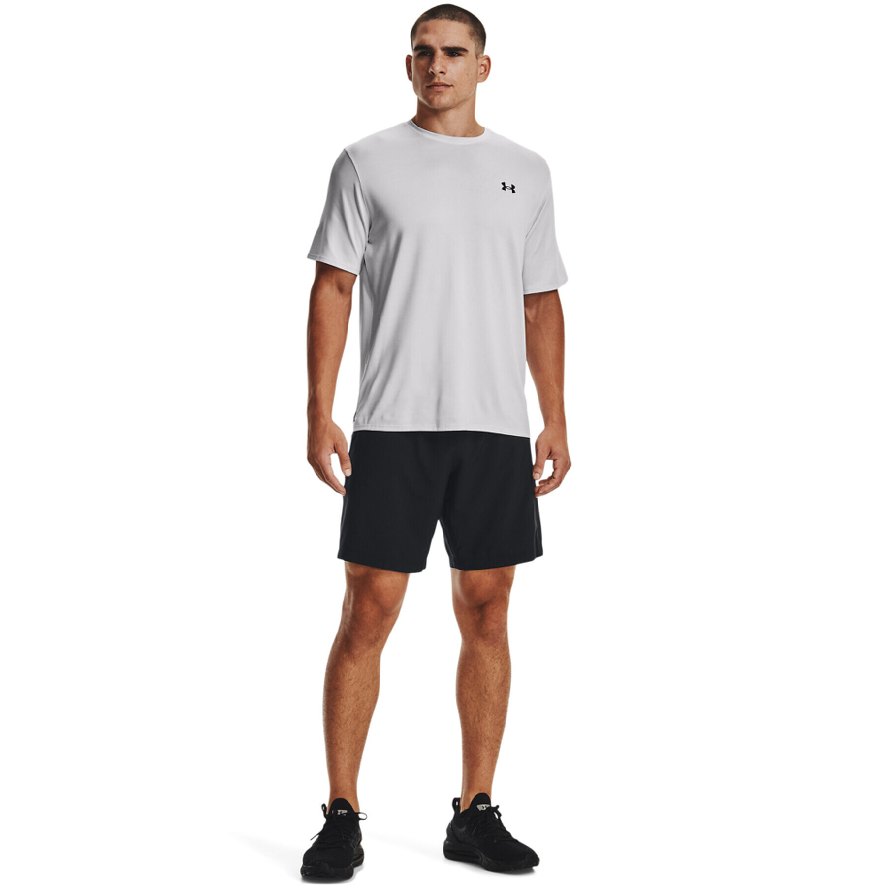 Under Armour Pantaloni scurți sport UA Woven Graphic Shorts 1370388 Negru Regular Fit - Pled.ro