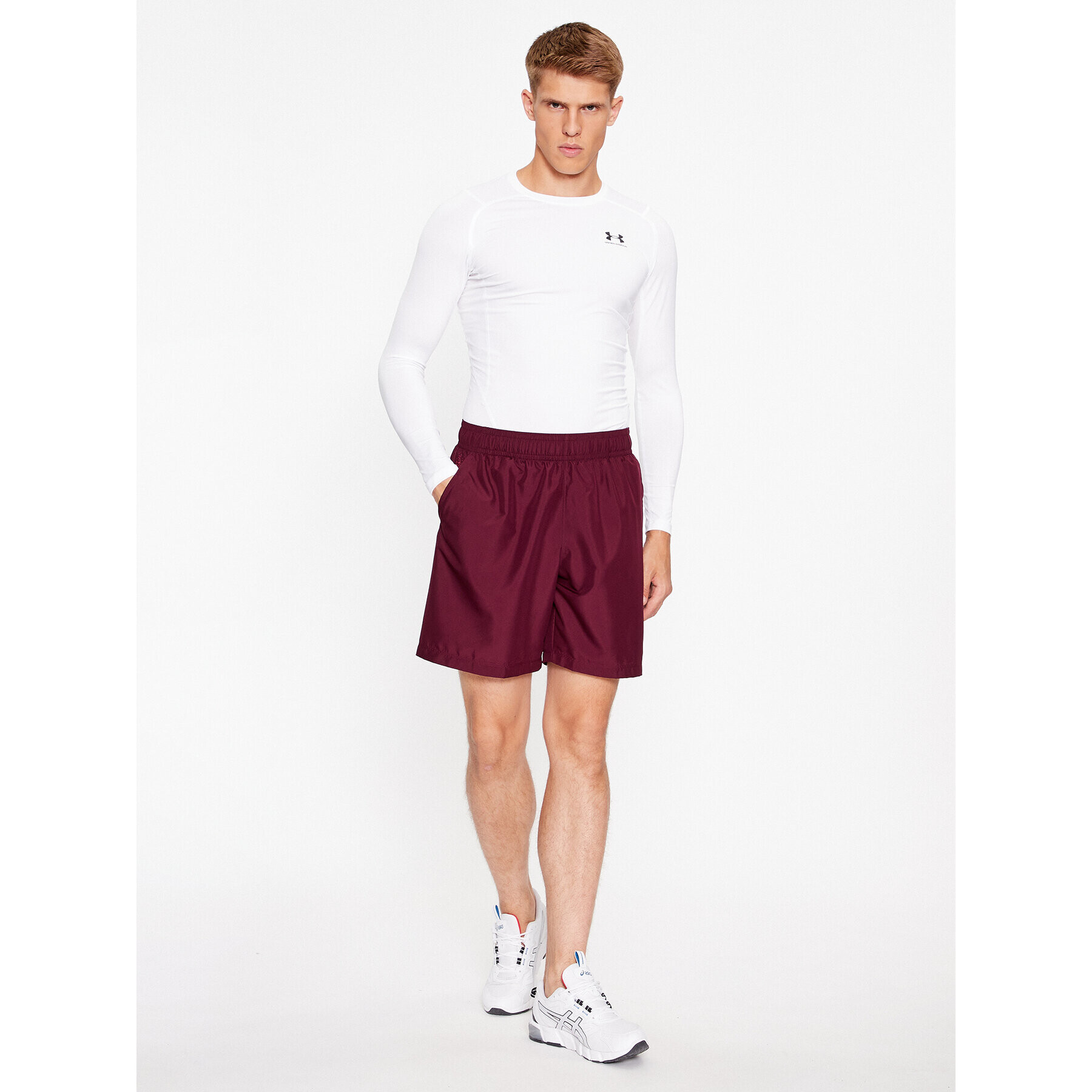 Under Armour Pantaloni scurți sport Ua Woven Graphic Shorts 1370388 Vișiniu Loose Fit - Pled.ro