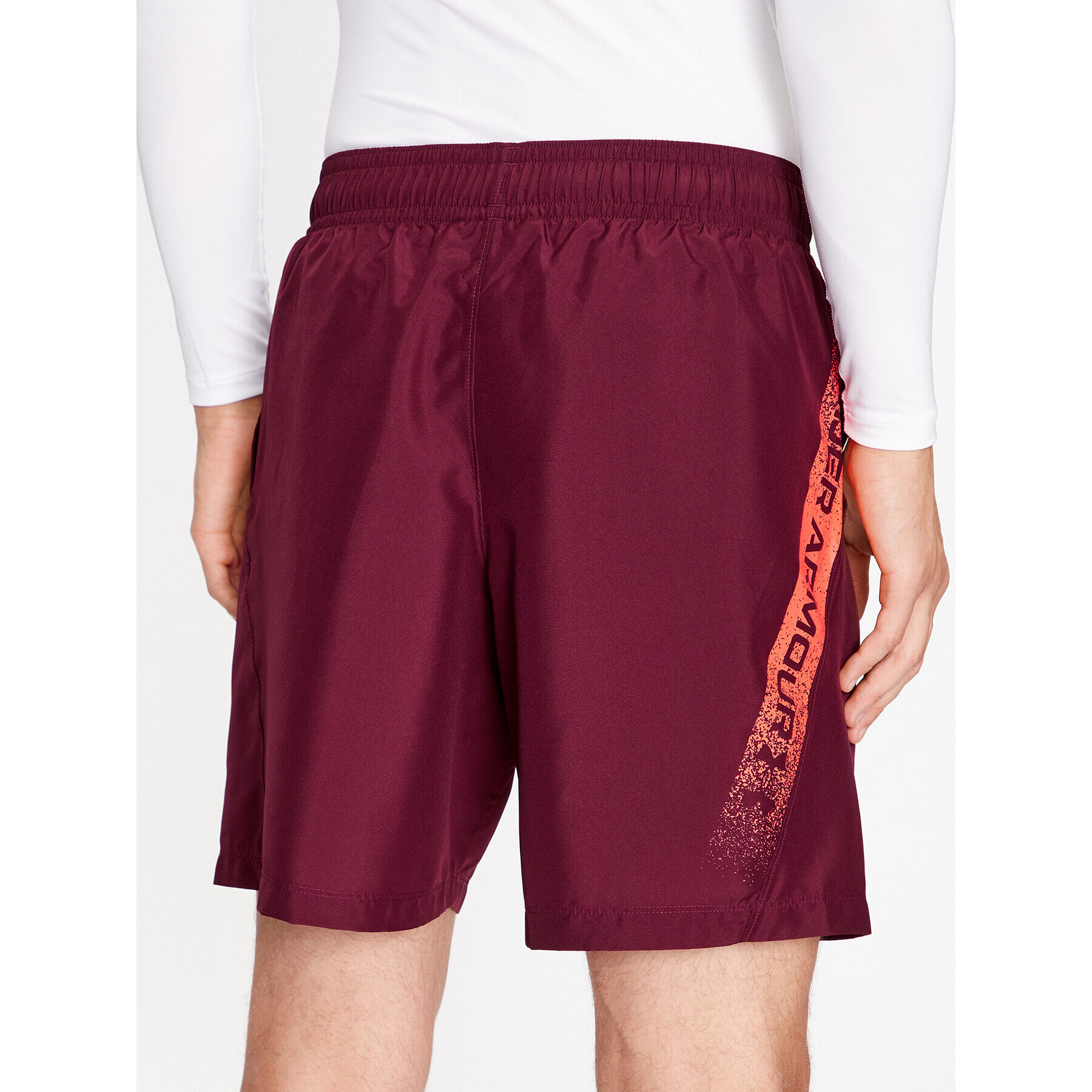 Under Armour Pantaloni scurți sport Ua Woven Graphic Shorts 1370388 Vișiniu Loose Fit - Pled.ro