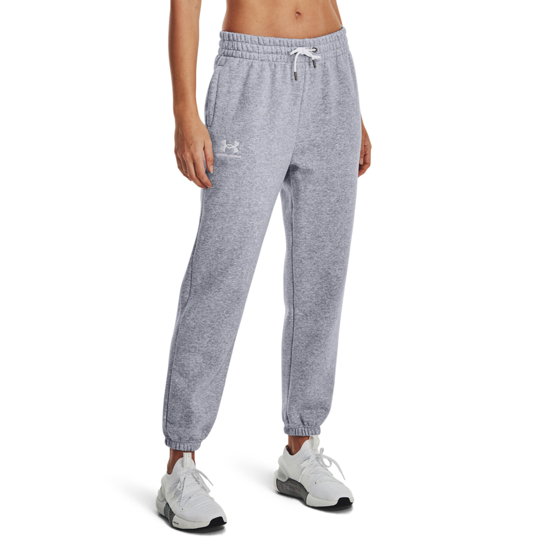 Under Armour Pantaloni trening Essential Fleece Joggers 1373034 Gri Regular Fit - Pled.ro