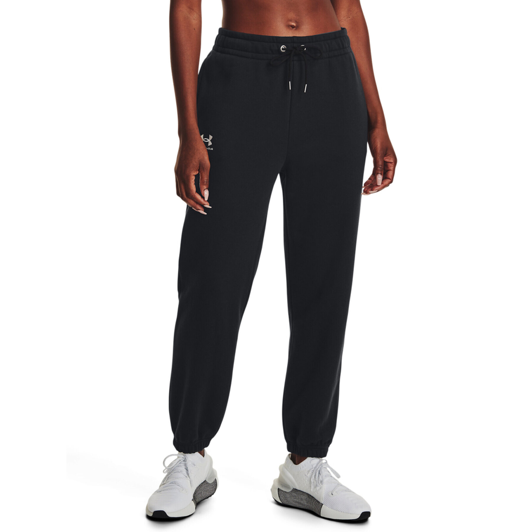 Under Armour Pantaloni trening Essential Fleece Joggers 1373034 Negru Regular Fit - Pled.ro