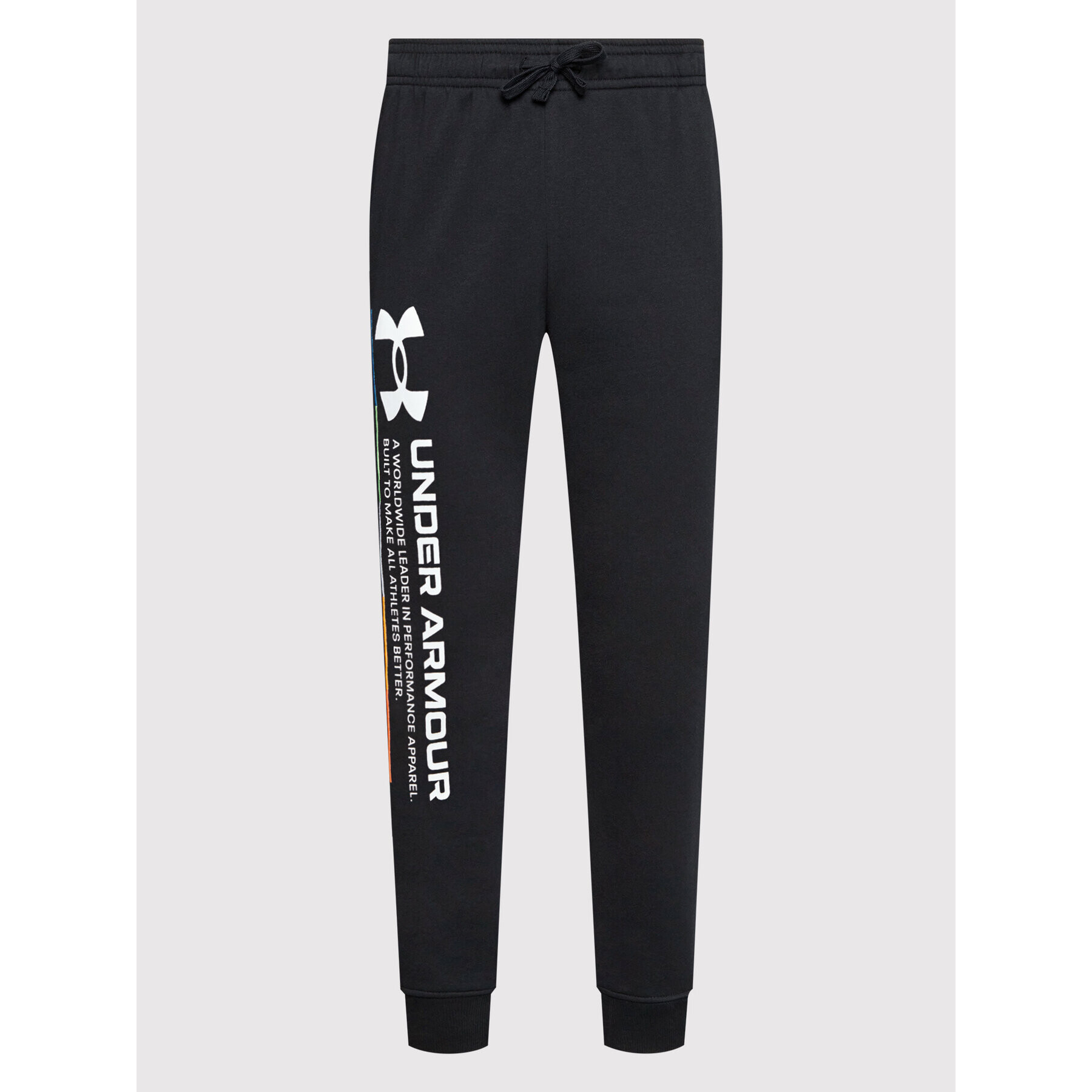 Under Armour Pantaloni trening Rival Fleece Chroma 1370345 Negru Relaxed Fit - Pled.ro