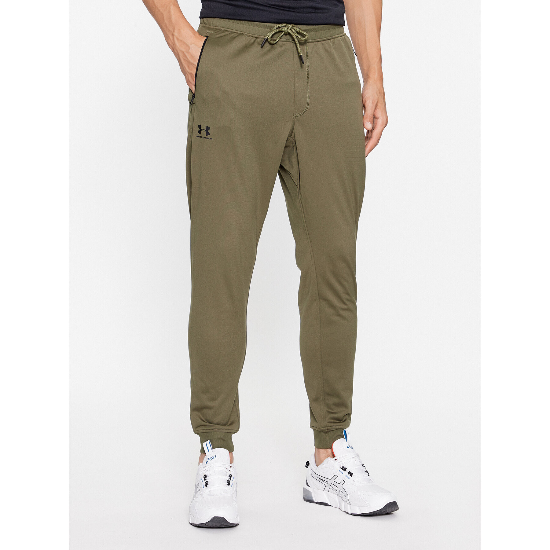 Under Armour Pantaloni trening Sportstyle Tricot Jogger 1290261 Kaki Loose Fit - Pled.ro