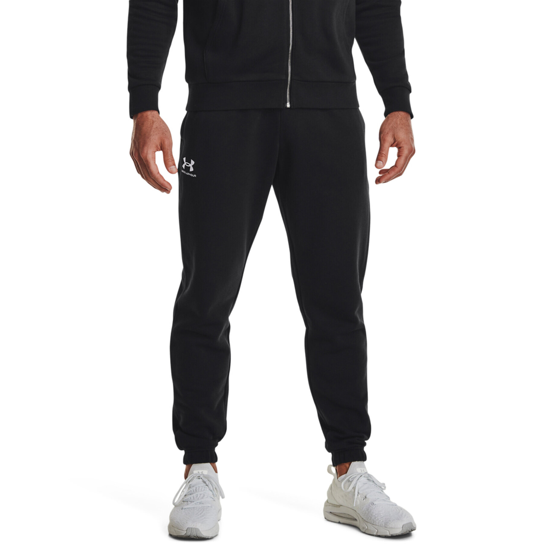 Under Armour Pantaloni trening UA Essential Fleece Jogger 1373882 Negru Regular Fit - Pled.ro