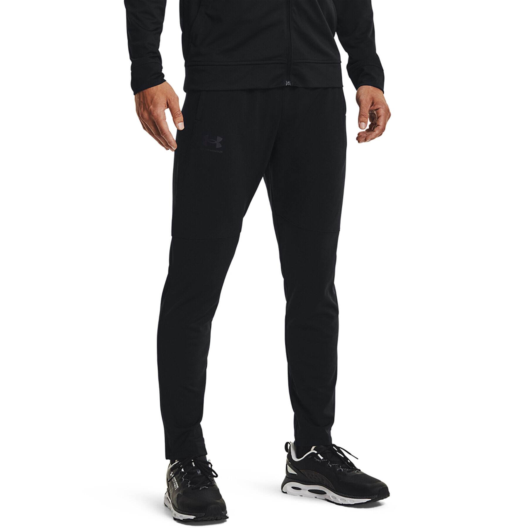 Under Armour Pantaloni trening UA PIQUE TRACK PANT 1366203 Negru Regular Fit - Pled.ro