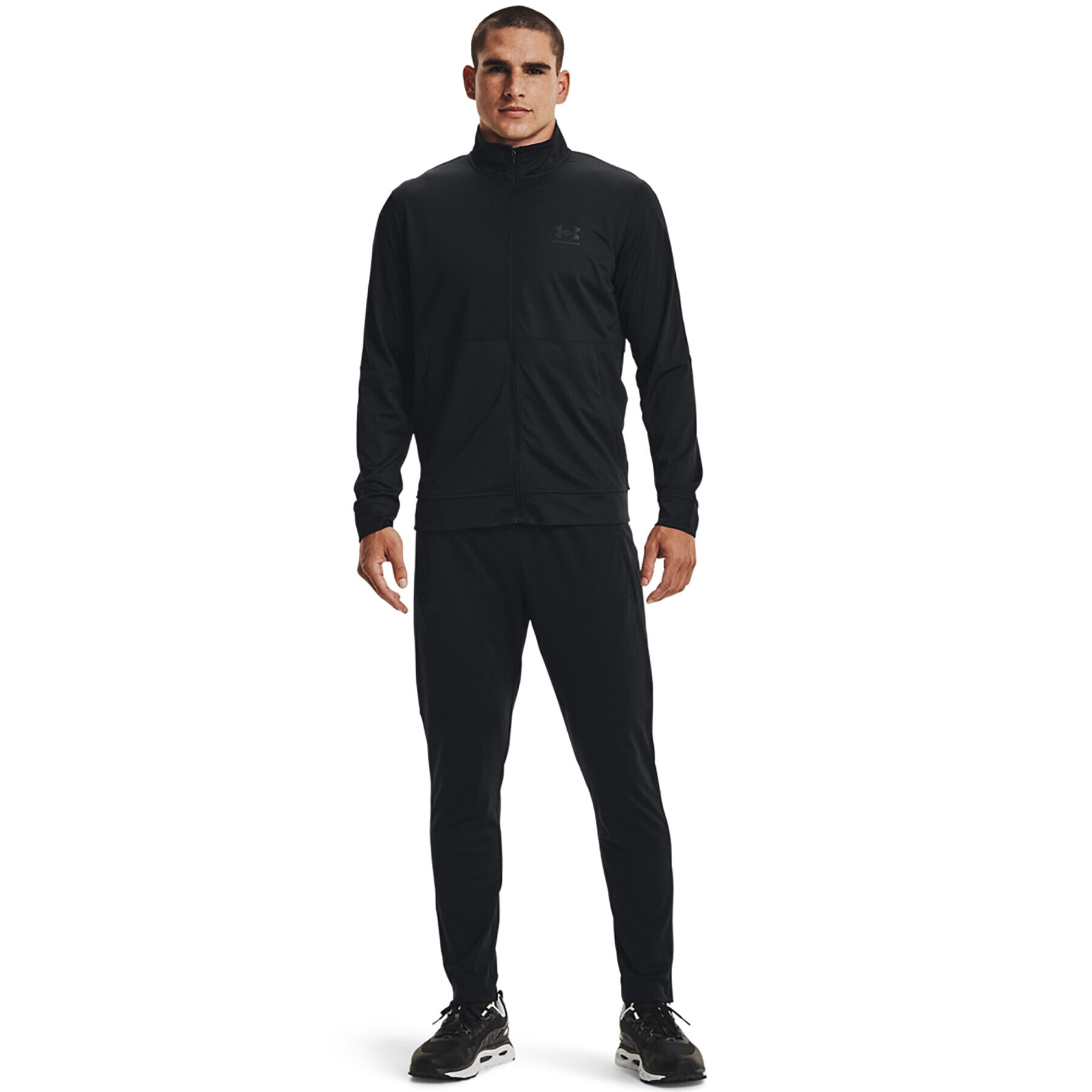 Under Armour Pantaloni trening UA PIQUE TRACK PANT 1366203 Negru Regular Fit - Pled.ro