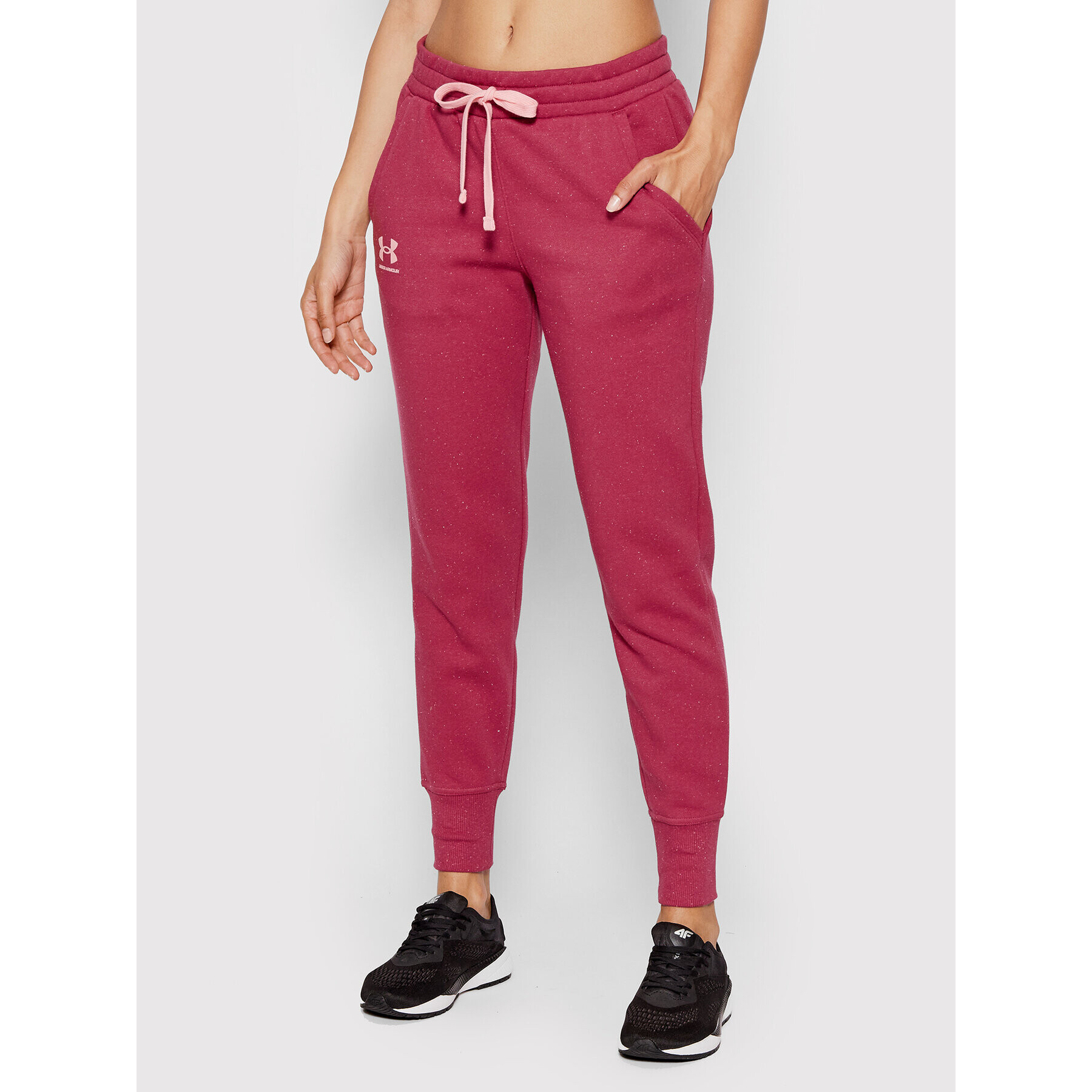 Under Armour Pantaloni trening Ua Rival Fleece 1356416 Roz Regular Fit - Pled.ro