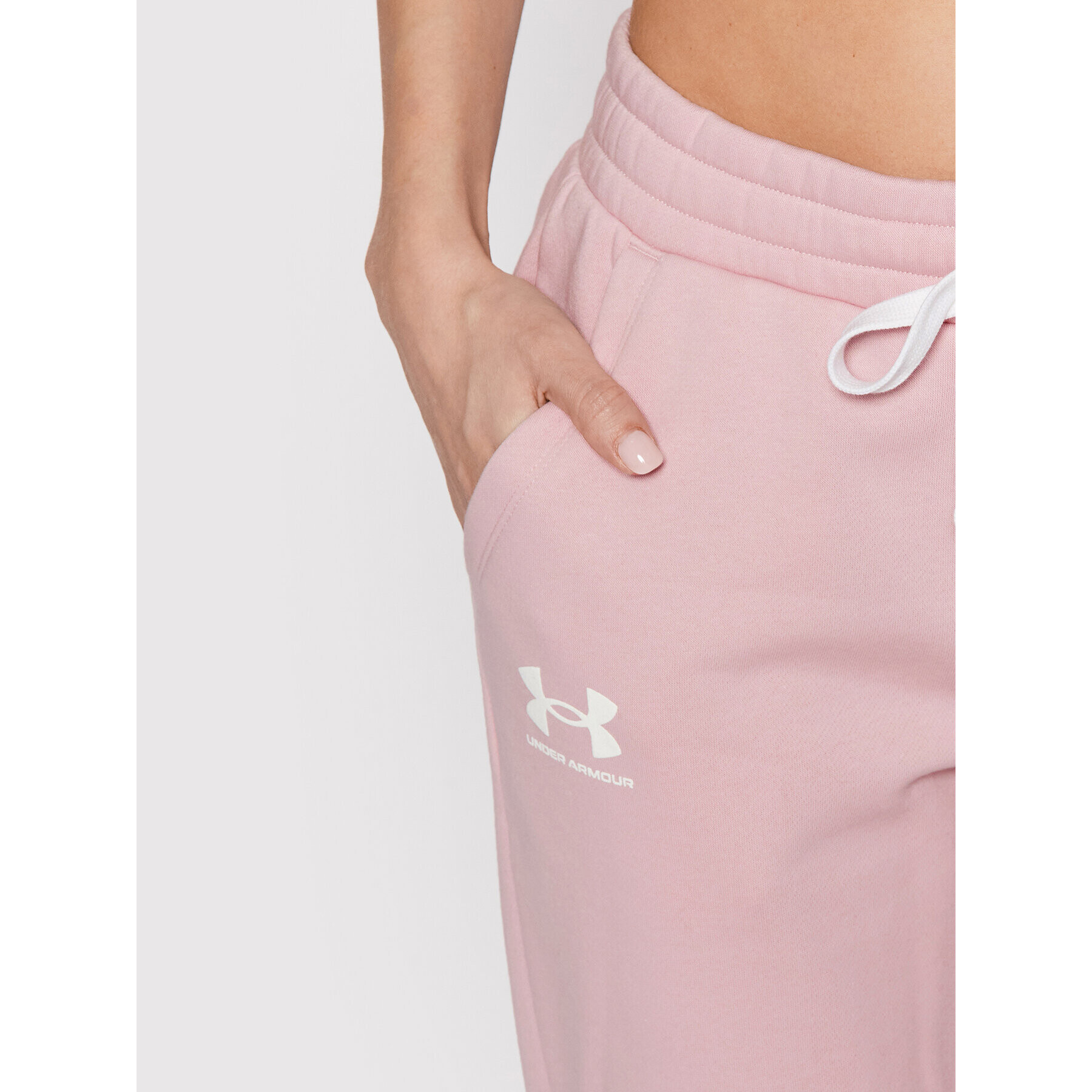 Under Armour Pantaloni trening Ua Rival Fleece 1356416 Roz Tapered Fit - Pled.ro