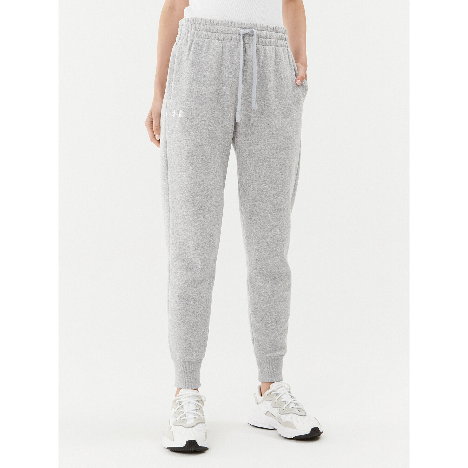 Under Armour Pantaloni trening Ua Rival Fleece Jogger 1379438 Gri Loose Fit - Pled.ro