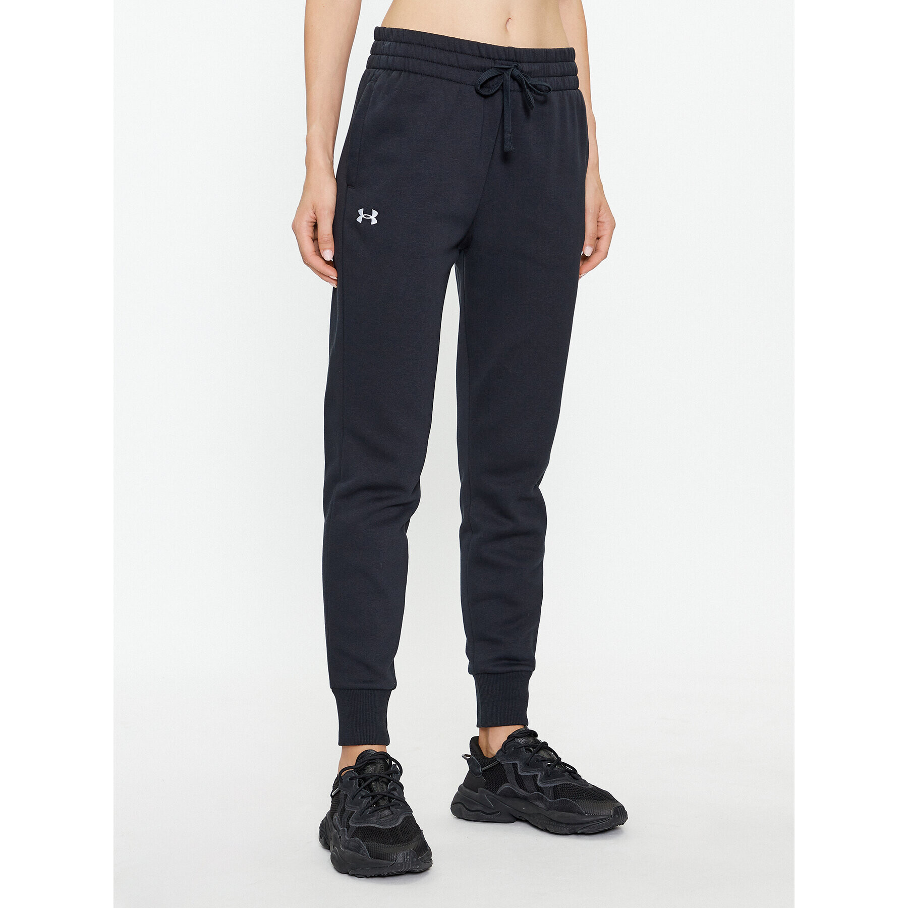 Under Armour Pantaloni trening Ua Rival Fleece Jogger 1379438 Negru Loose Fit - Pled.ro