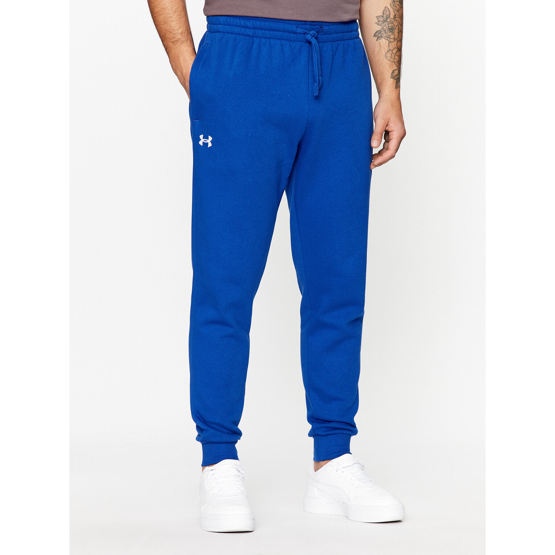 Under Armour Pantaloni trening Ua Rival Fleece Joggers 1379774 Albastru Loose Fit - Pled.ro